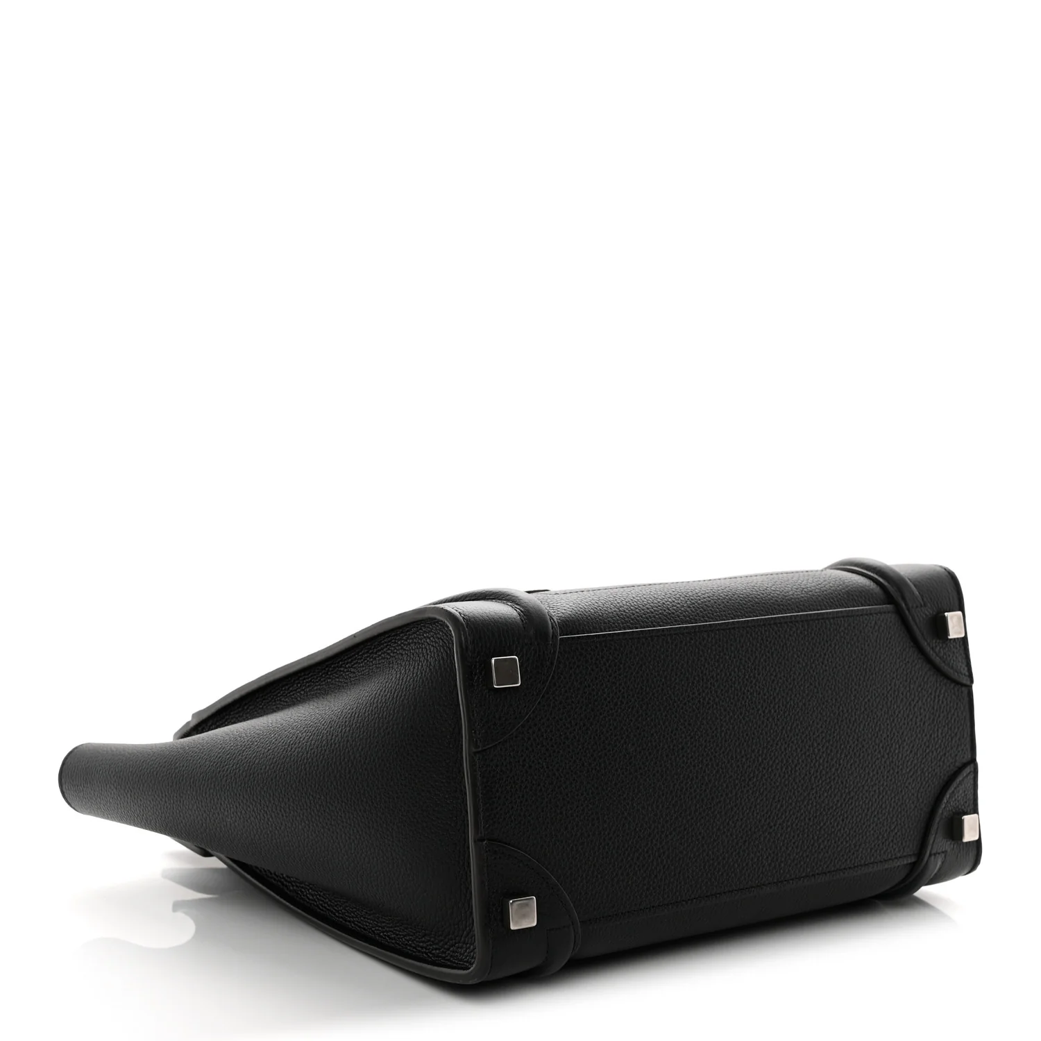 Drummed Calfskin Micro Luggage Black - Top Club