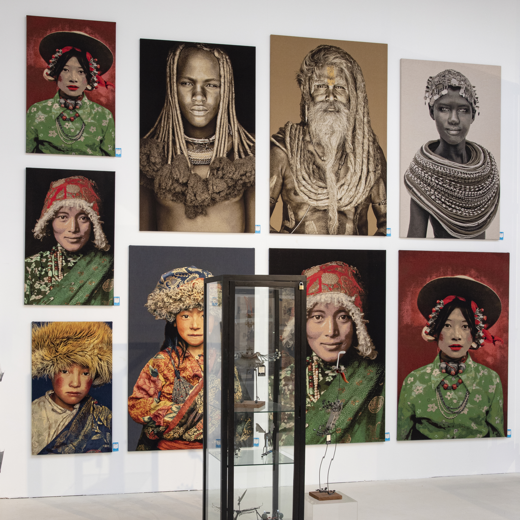 Wandpaneel geweven Gangadas Baba 120x180 cm