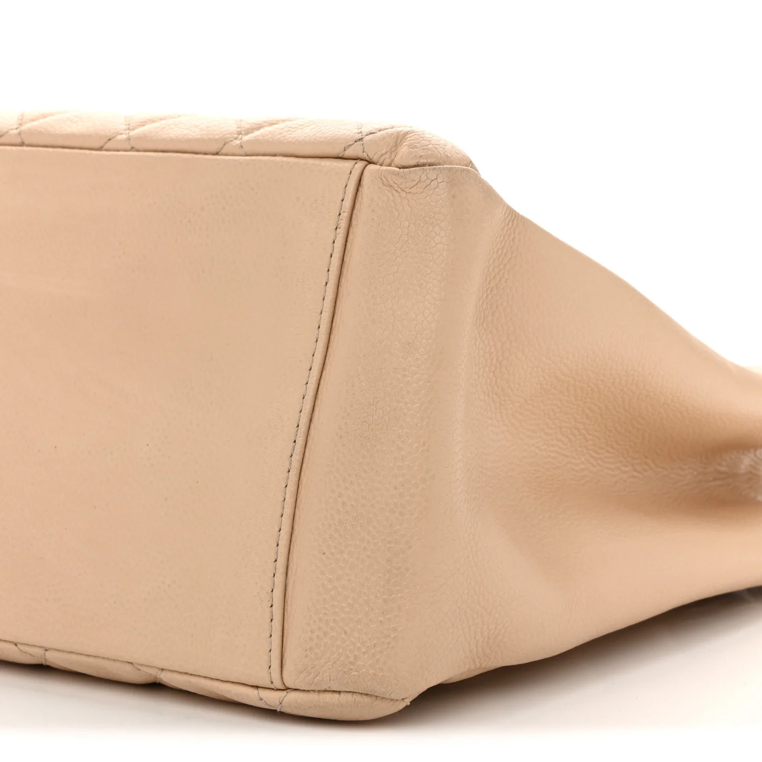 Caviar Quilted Grand Shopping Tote GST Beige Clair - Top Club