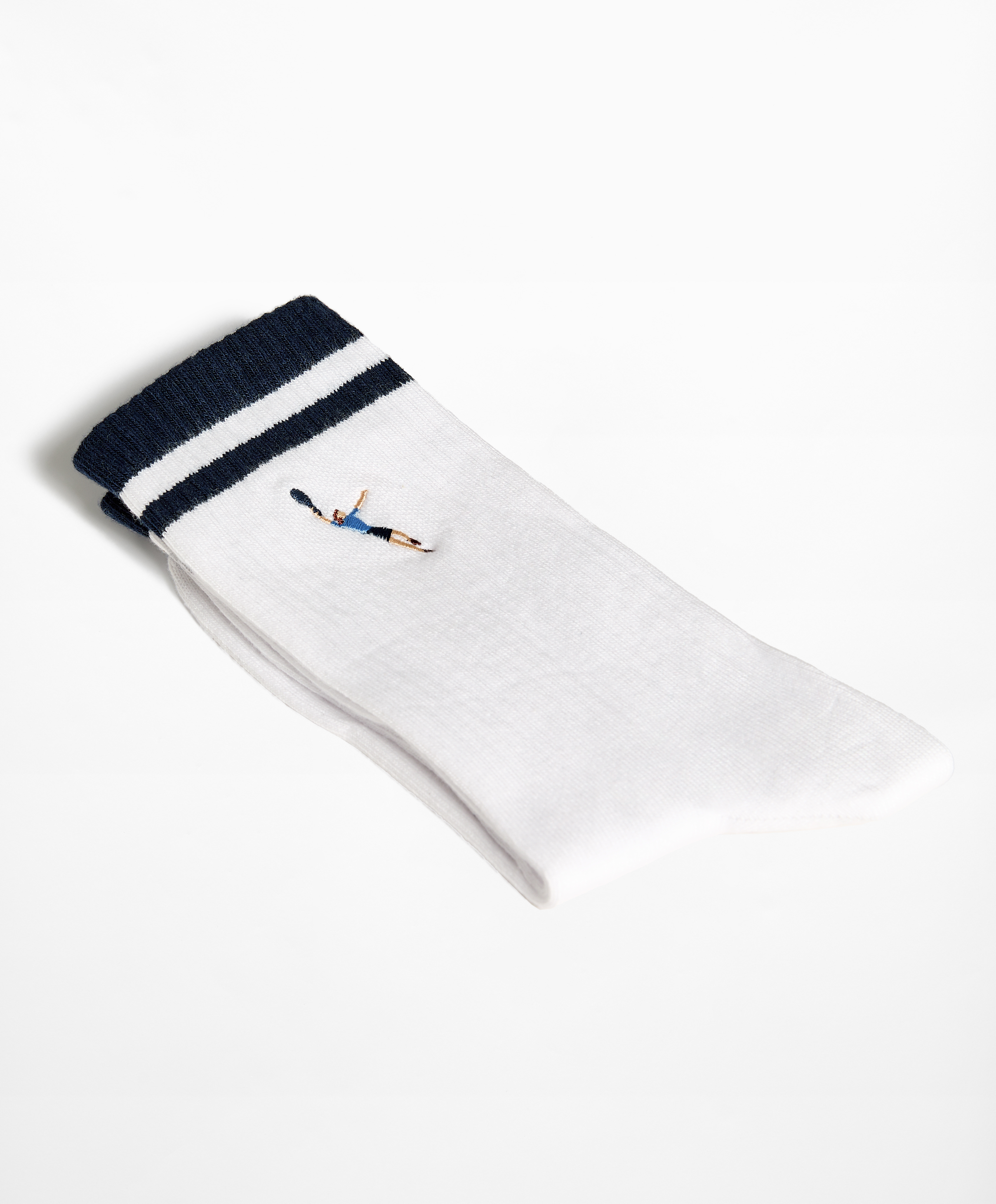OYSHO Stripe tennis player classic sports socks in a rib cotton blend