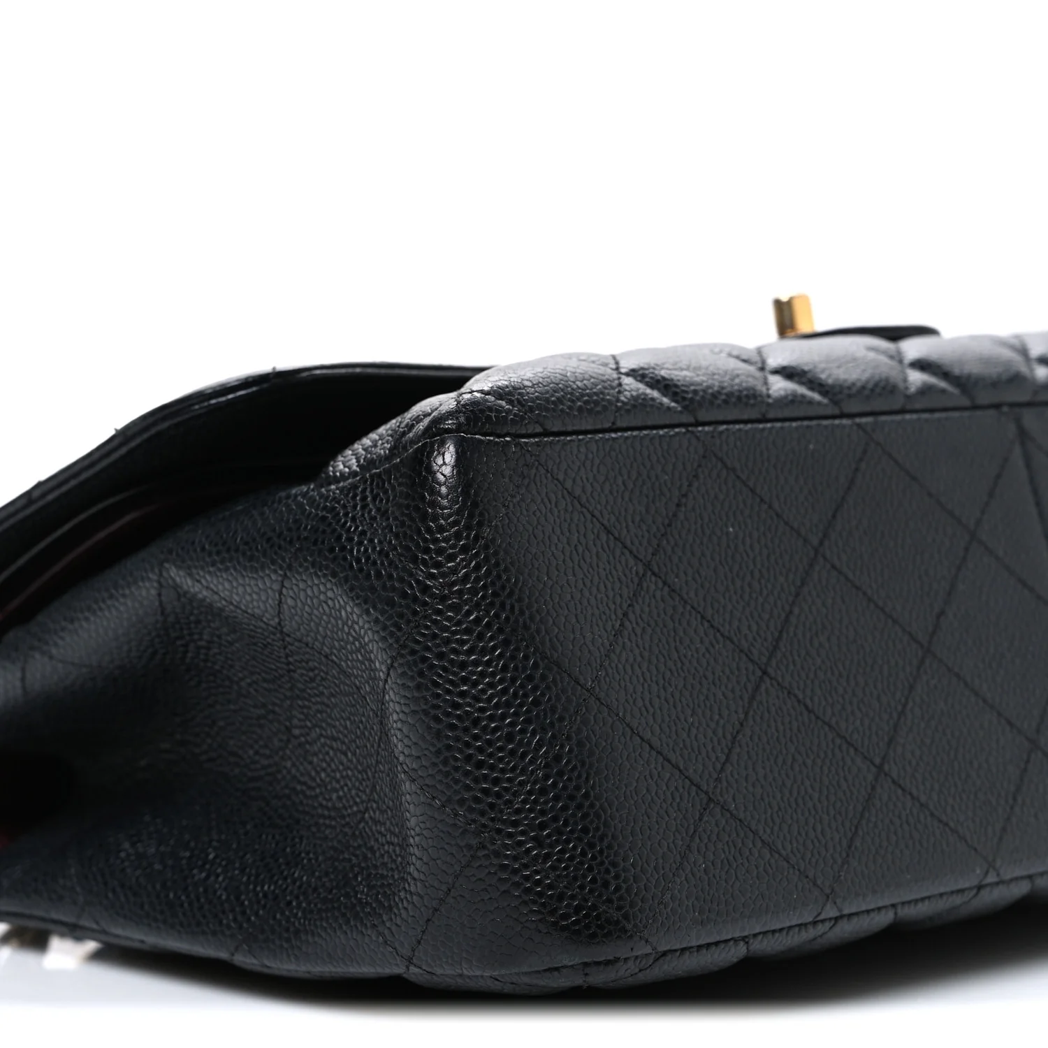 Caviar Quilted Jumbo Double Flap Black - Top Club