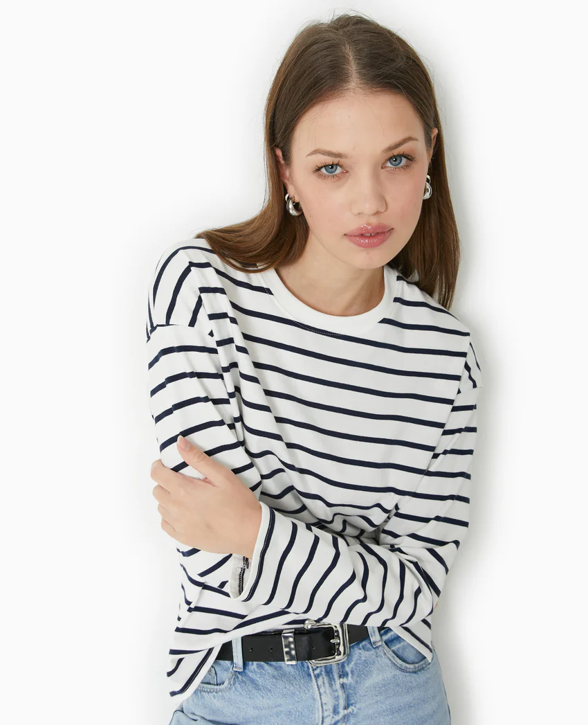 Pimkie Marinière oversize manches longues
