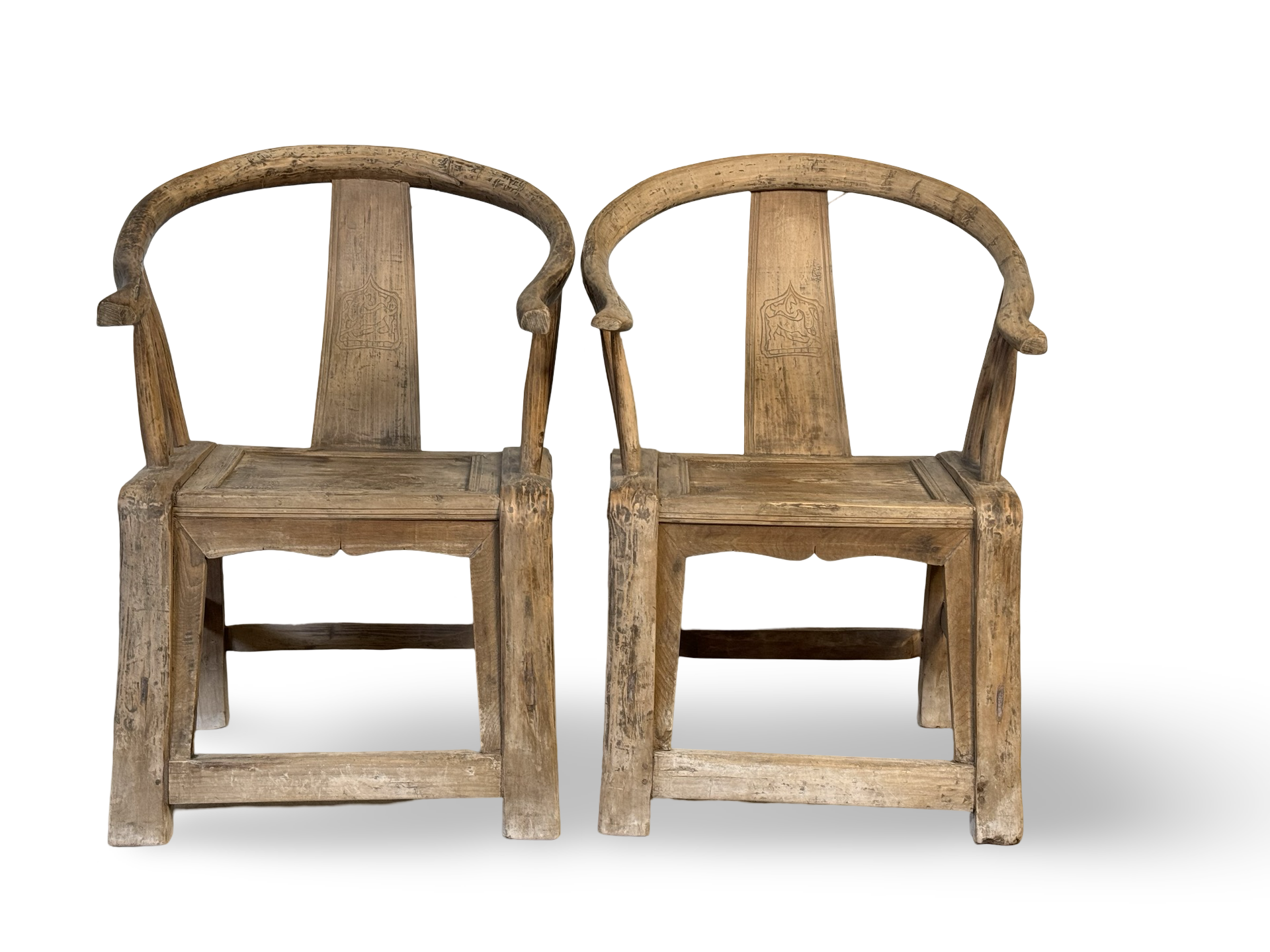Stoel Hunan naturel uniek - set van 2 Stoel Hunan (set van 2) naturel uniek