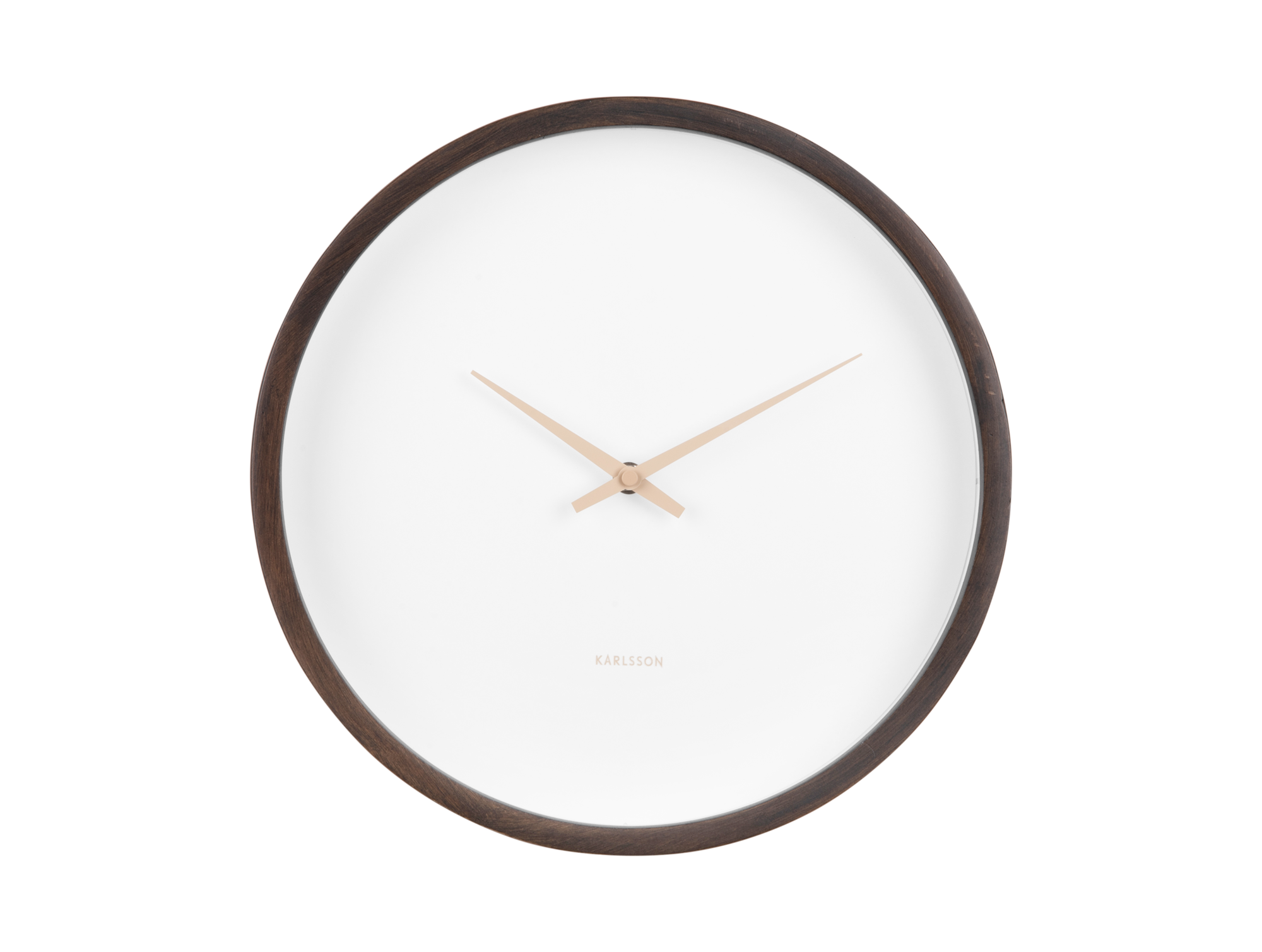 Wall clock Ancho dark wood medium