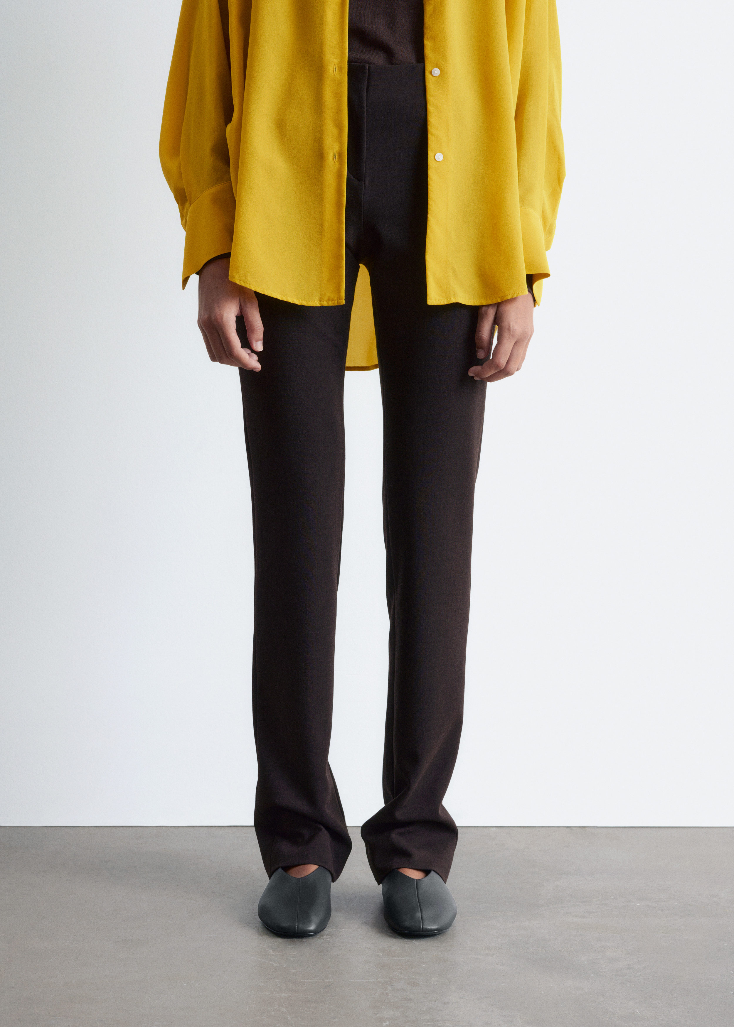 & Other Stories TAILORED SLIM-LEG TROUSERS