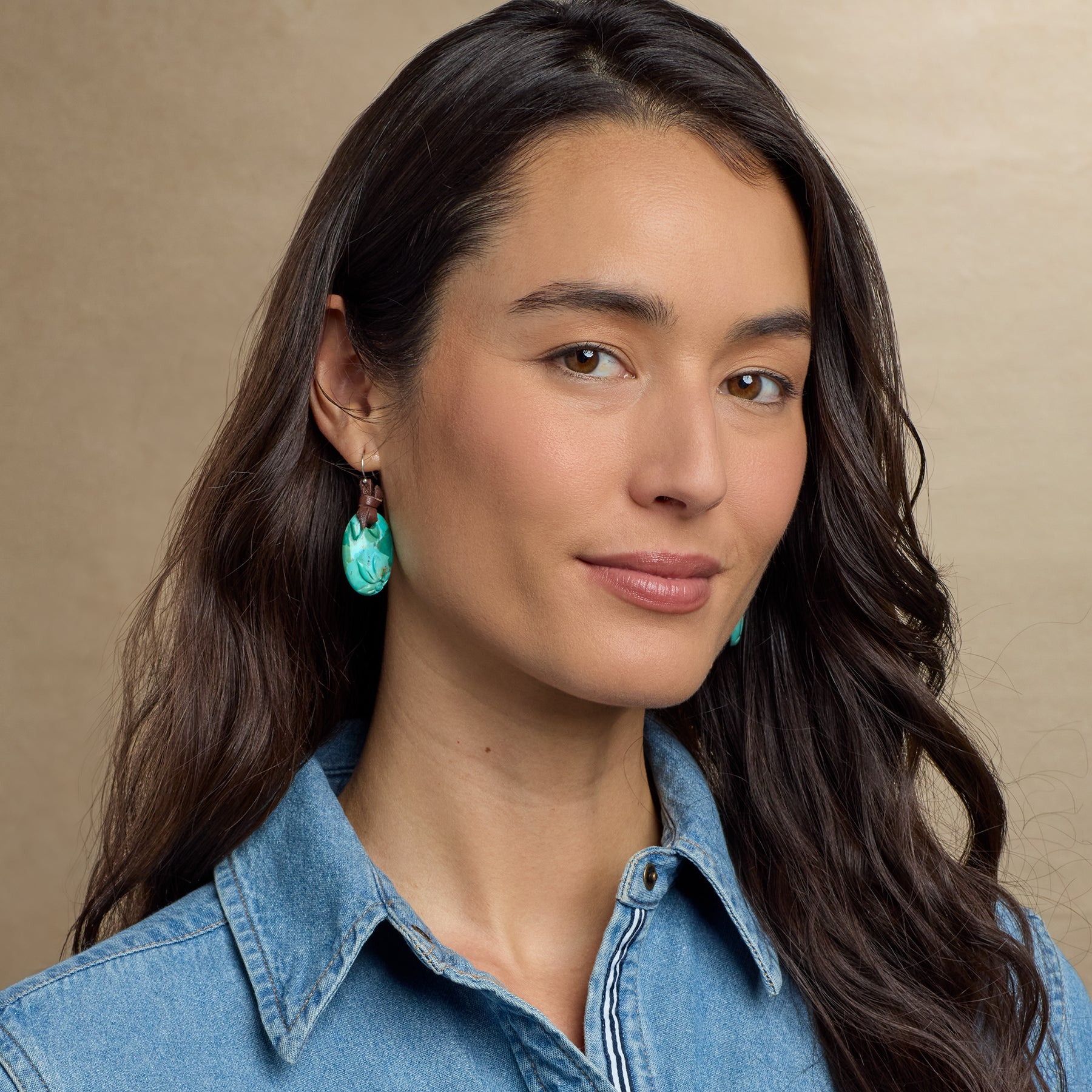 Turquoise Cartouche Earrings - Sundance Living