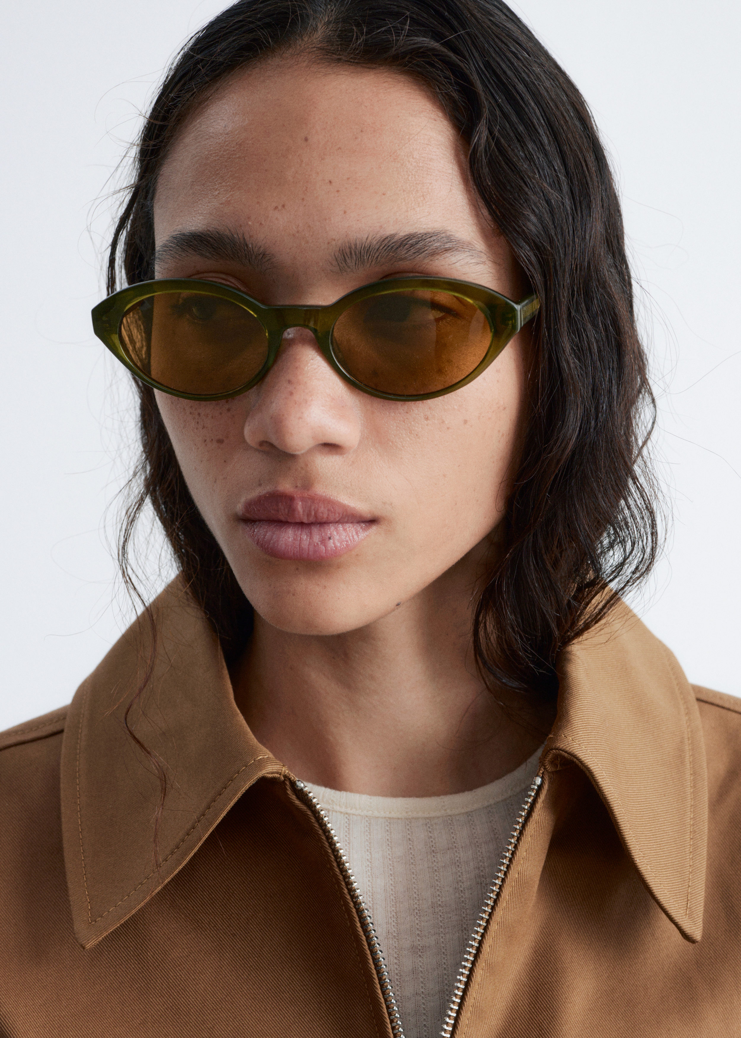 & Other Stories OVAL-FRAME SUNGLASSES