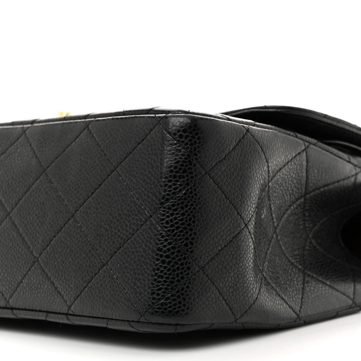 Caviar Quilted Jumbo Double Flap Black - Top Club