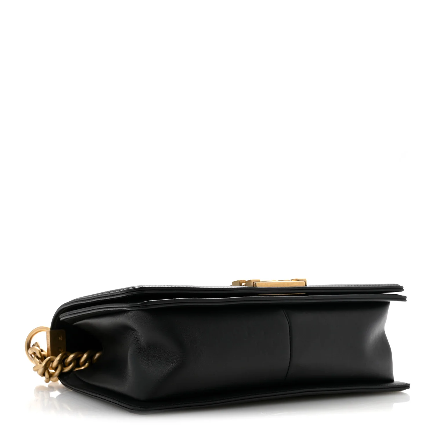 Lambskin Quilted Medium Boy Flap Black - Top Club