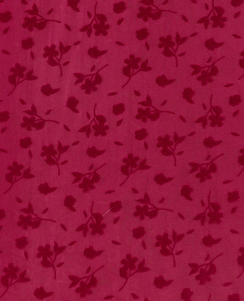 Pimkie Top col mao en résille avec motif fleurs