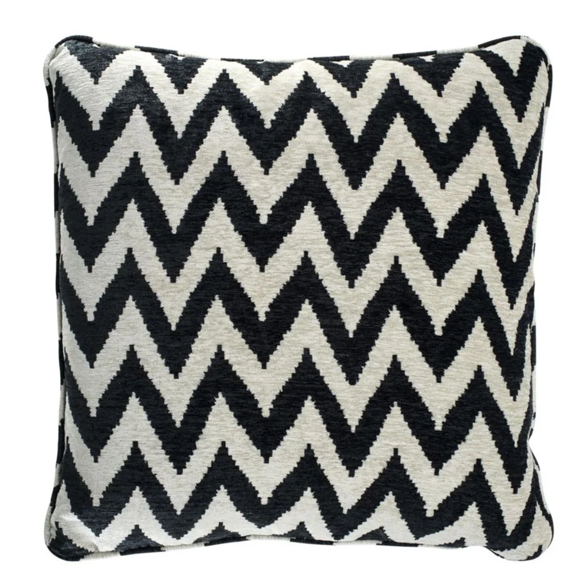 Luxury decorative cushion black / beige 60 x H. 60 cm - designer collection