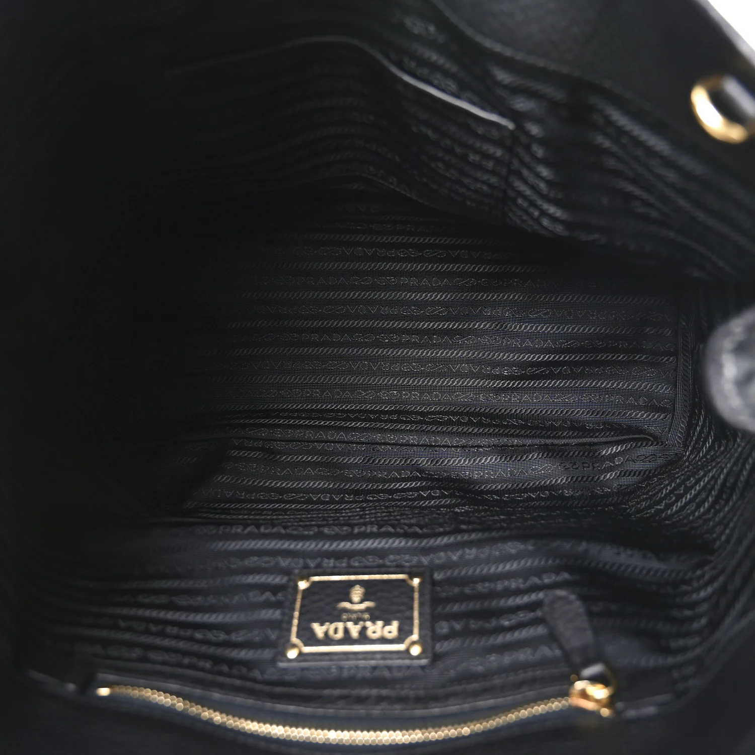 Tessuto Nylon Soft Calf Small Tote Black - Top Club