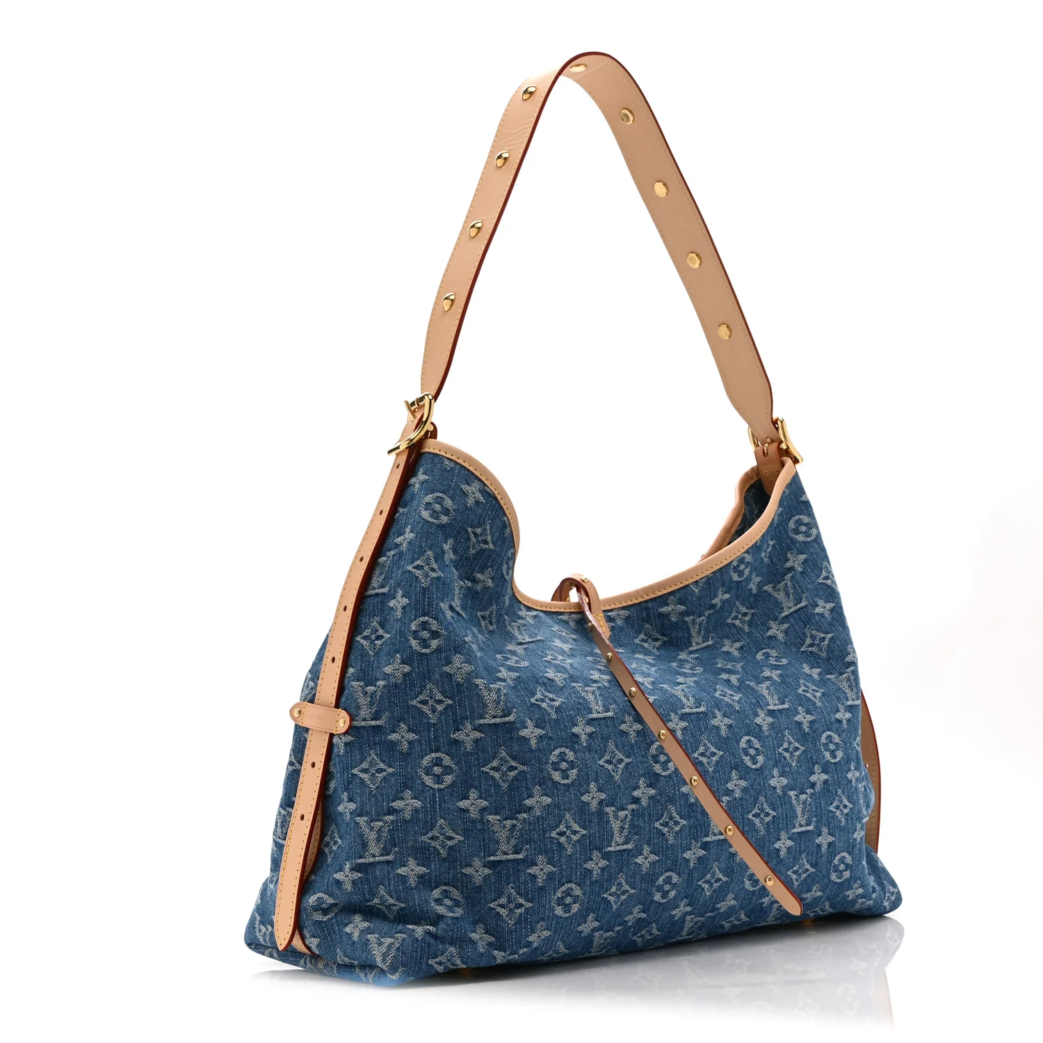 Monogram Denim CarryAll MM Blue - Top Club