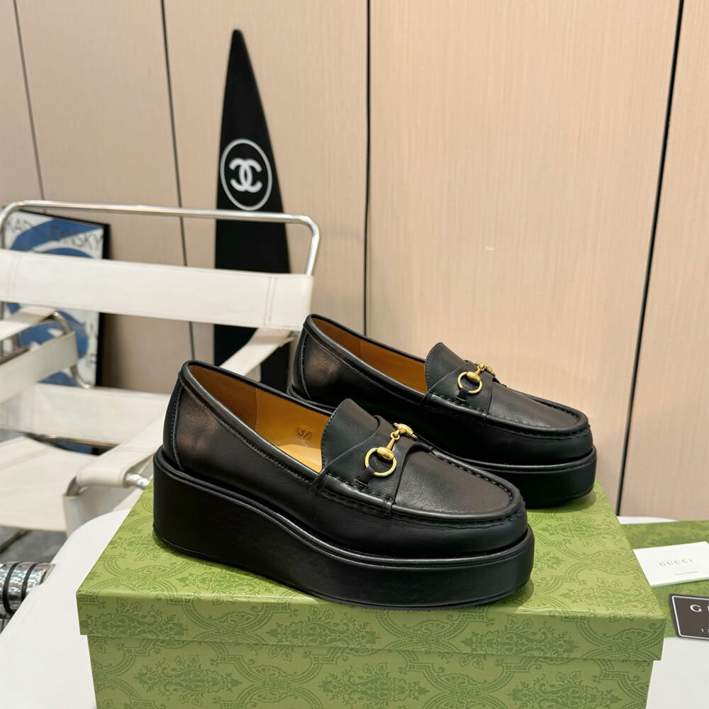 Gucci Women s Horsebit wedge loafer - Top Club