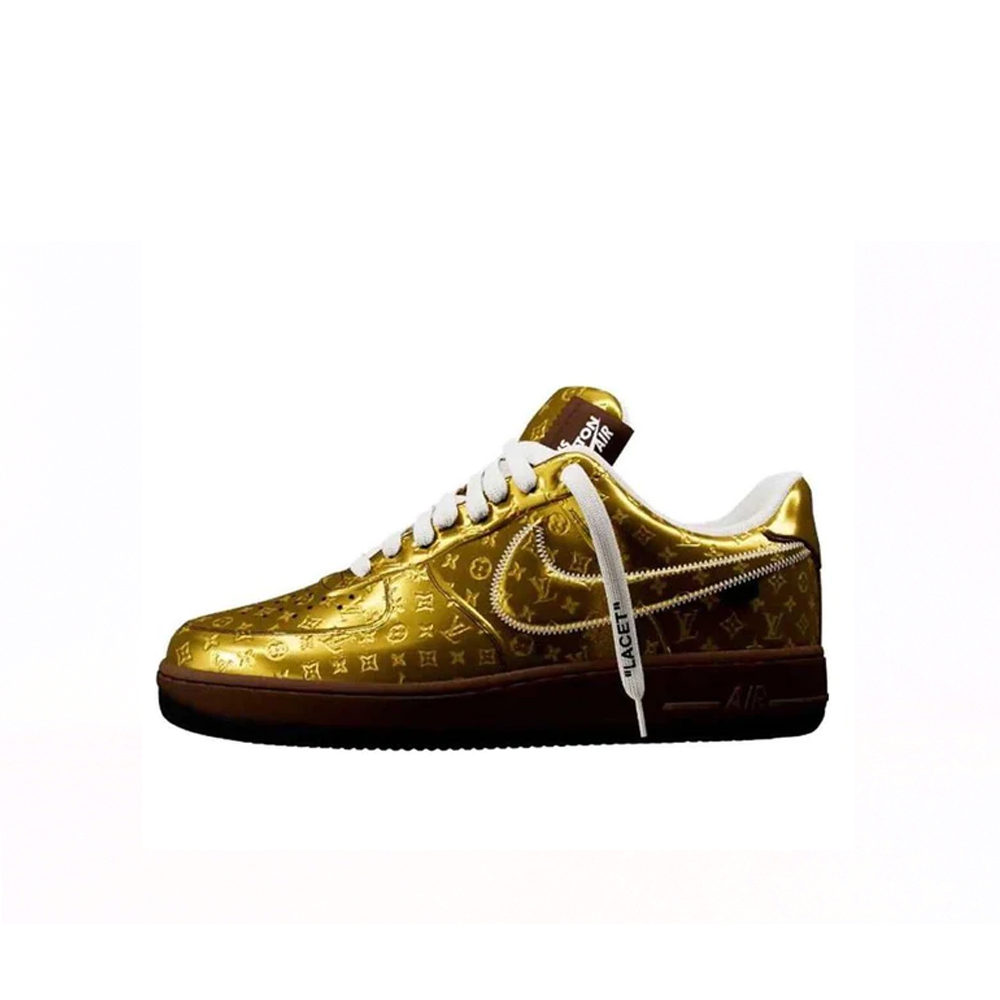 Nike Air Force 1 Low Louis Vuitton Monogram Brown Damier Azur(Replica) - Sneaker Replica Workshop