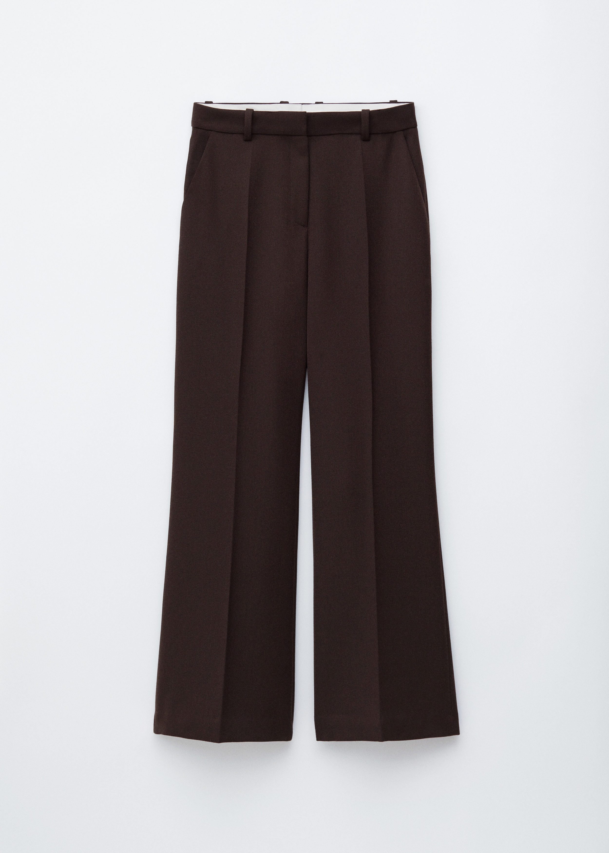 & Other Stories FLARED PRESS-CREASE WOOL TROUSERS