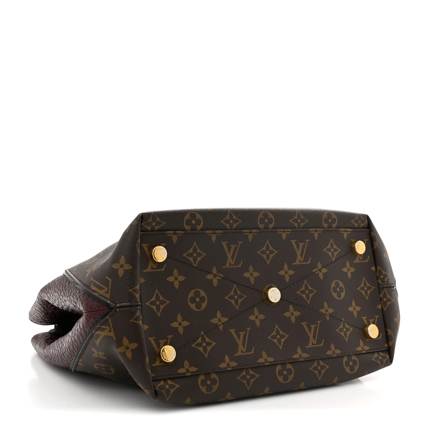Ostrich Lizard Majestueux Tote MM Bordeaux - Top Club