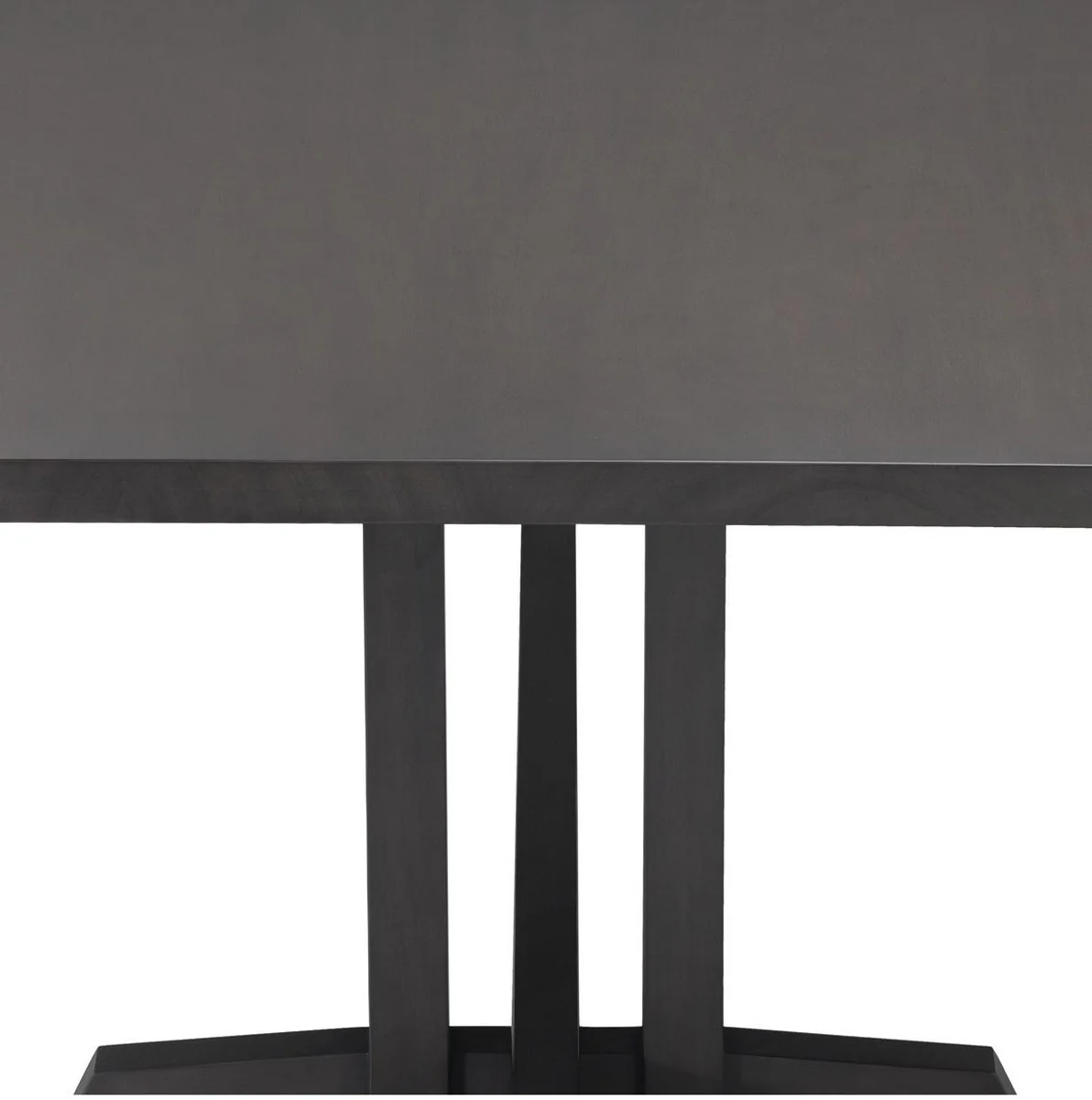 Luxury mahogany dining table mocha colors 290.5 x 128 x H. 77 cm - Solid wood kitchen table - Rectangular dining room table - Luxury dining room furniture