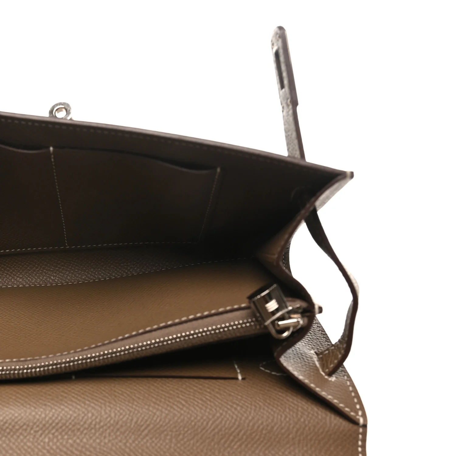 Epsom Kelly Wallet To Go Etoupe - Top Club