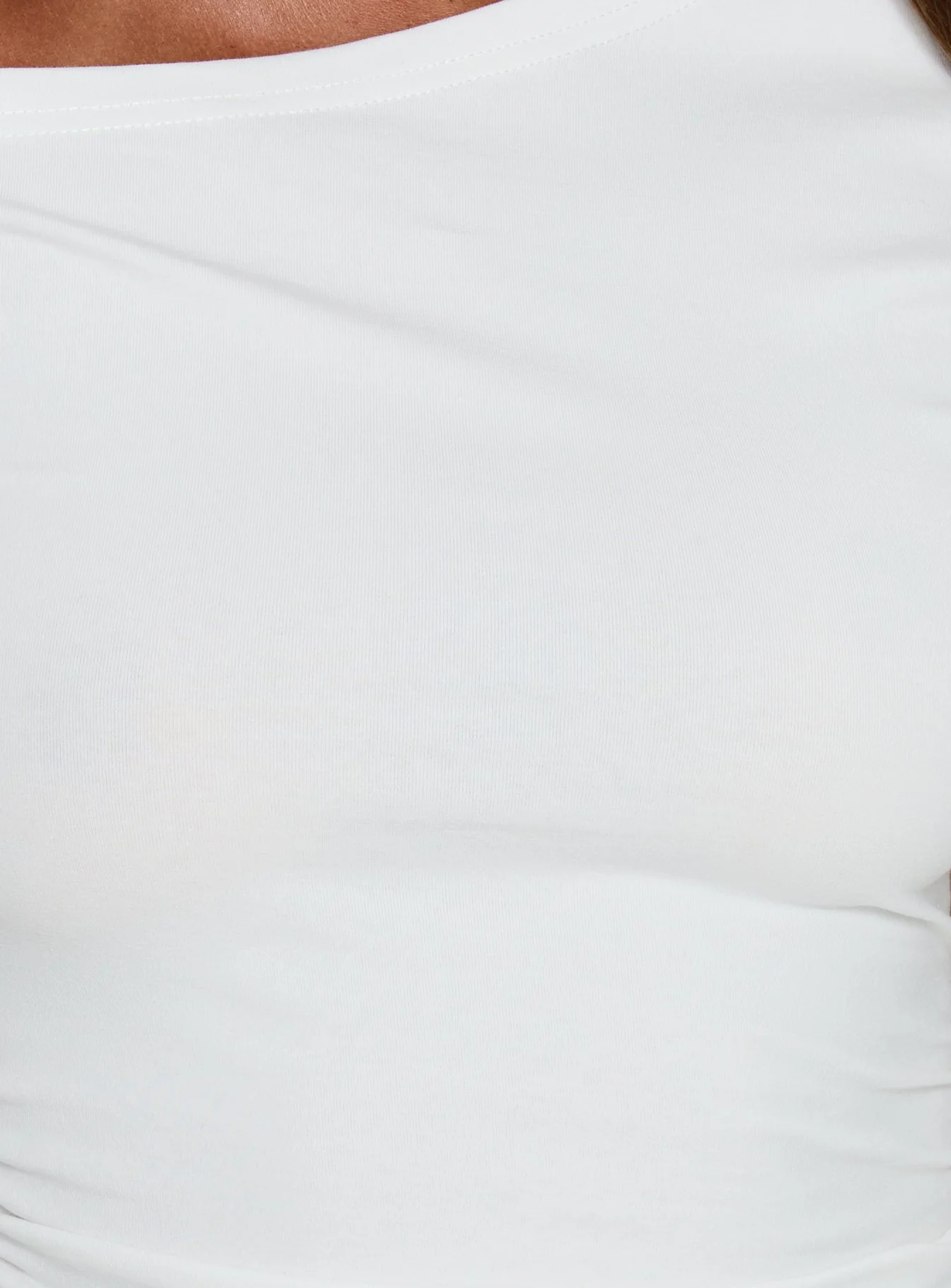 Avriana Off Shoulder T-Shirt Mini Dress White