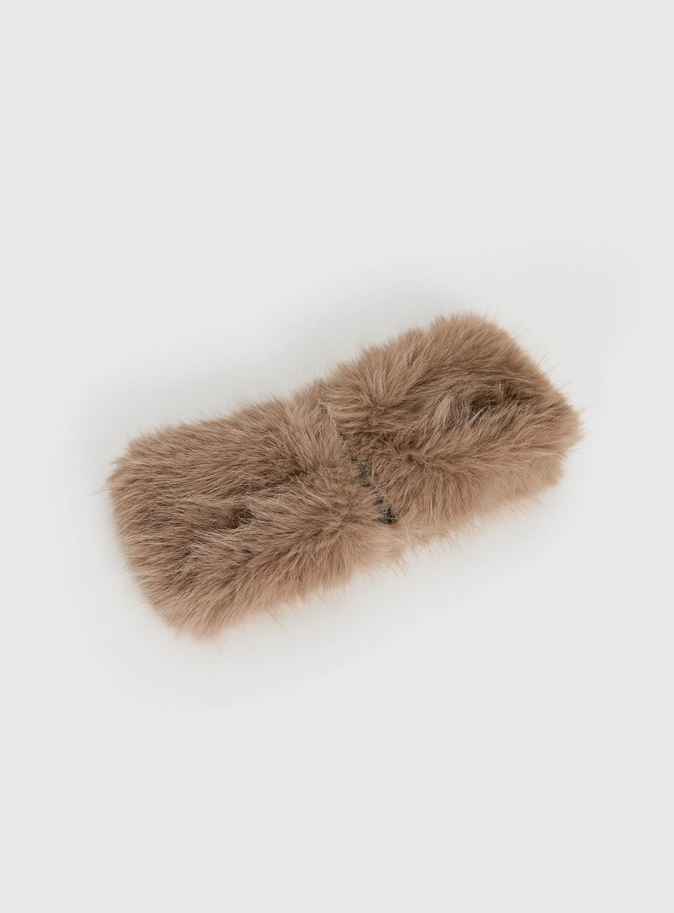 Nephele Fluffy Headband Taupe