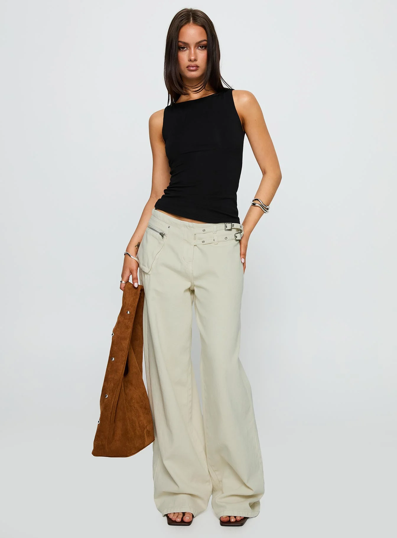 Lose Your Number High Neck Top Black