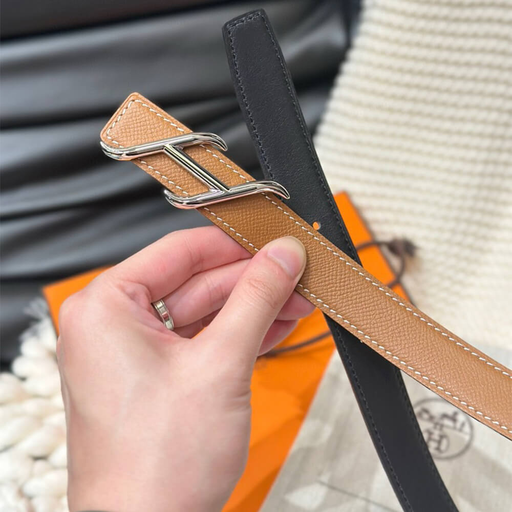 HDN belt buckle   Reversible leather strap 24 mm - Top Club