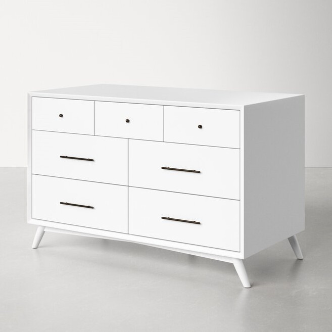 7 Drawer Williams 56'' W Solid Wood Dresser
