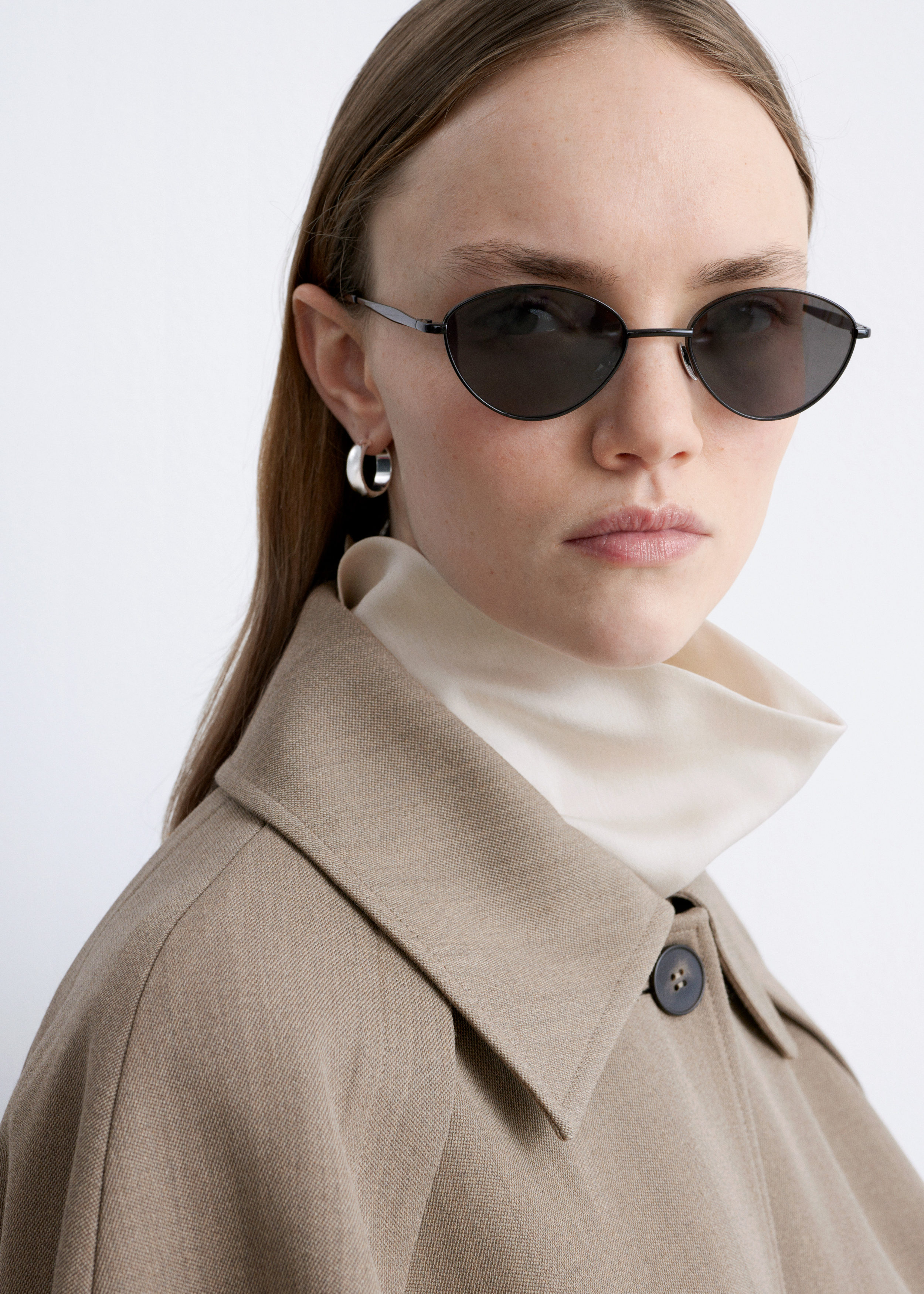 & Other Stories WIRE-FRAME OVAL SUNGLASSES