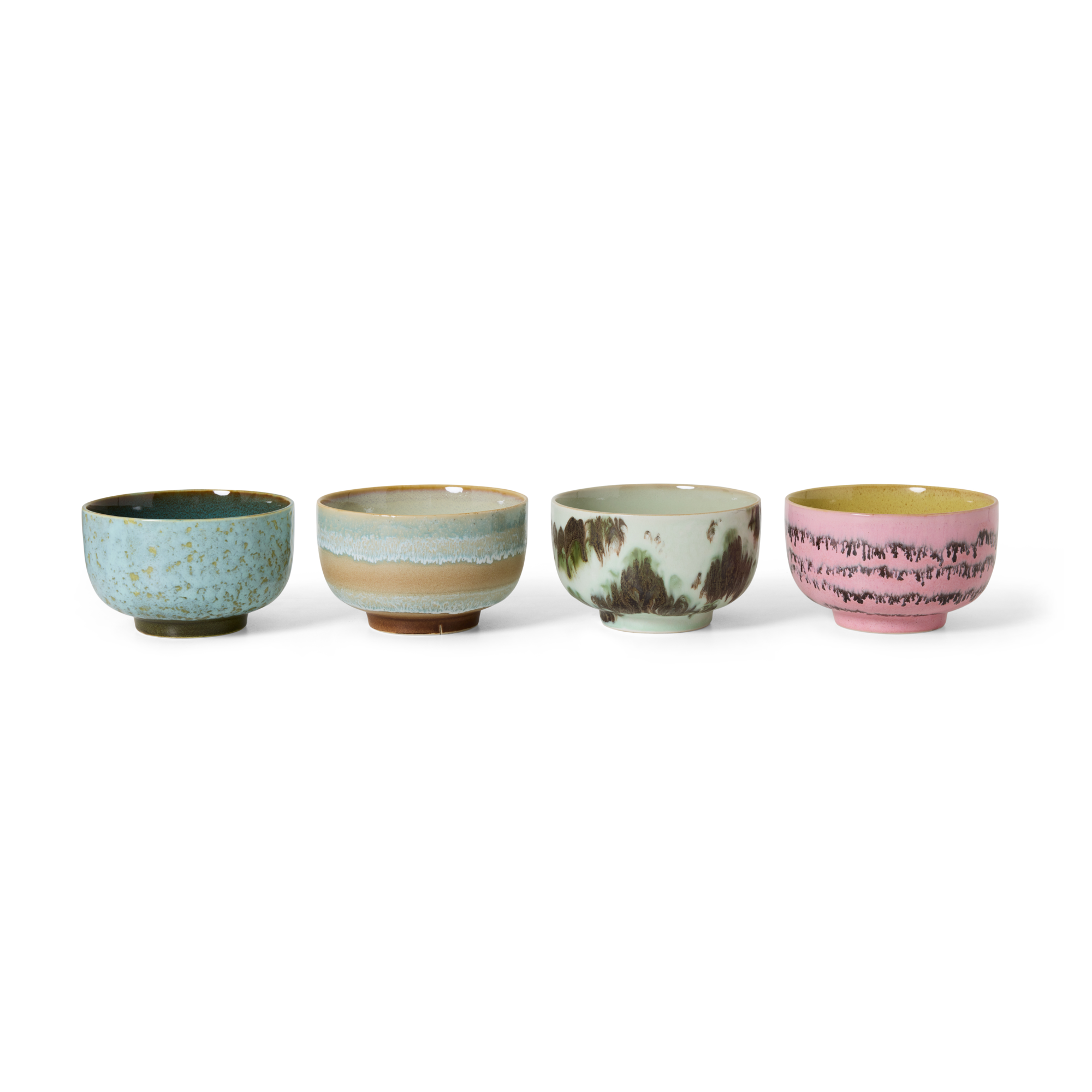 Servies 70's Ceramics noodle kom Dada Ø13,5 - set van 4