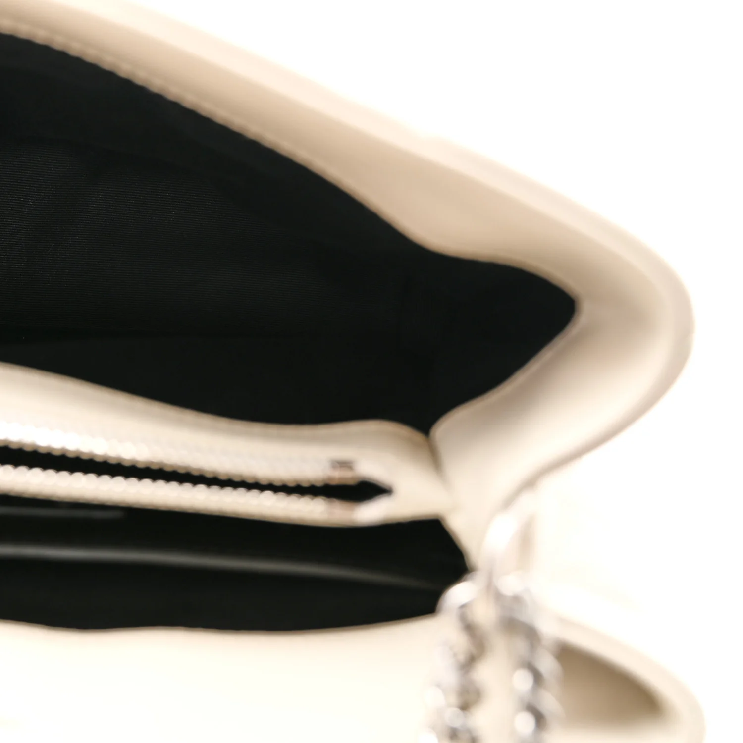 Calfskin Y Quilted Monogram Small Loulou Chain Satchel Ivory - Top Club