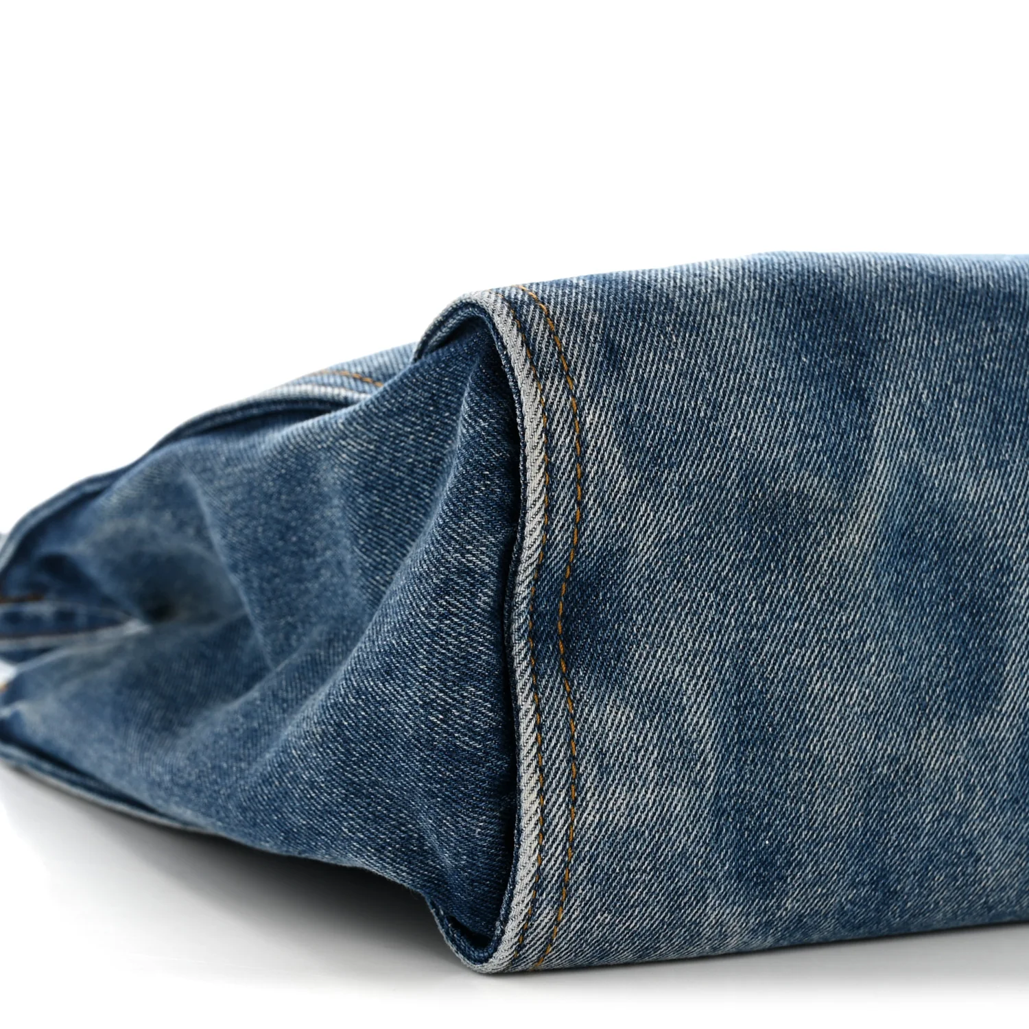 Denim Medium Shopping Bag Blue - Top Club
