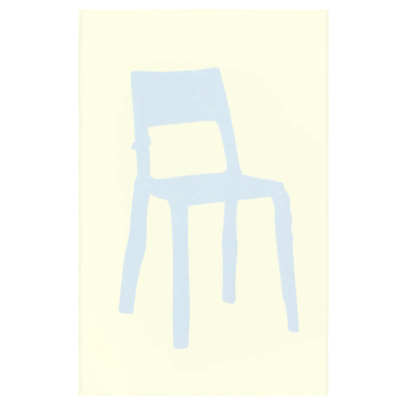 Plaid Splitted Chairs blue/butter yellow 130x200 cm