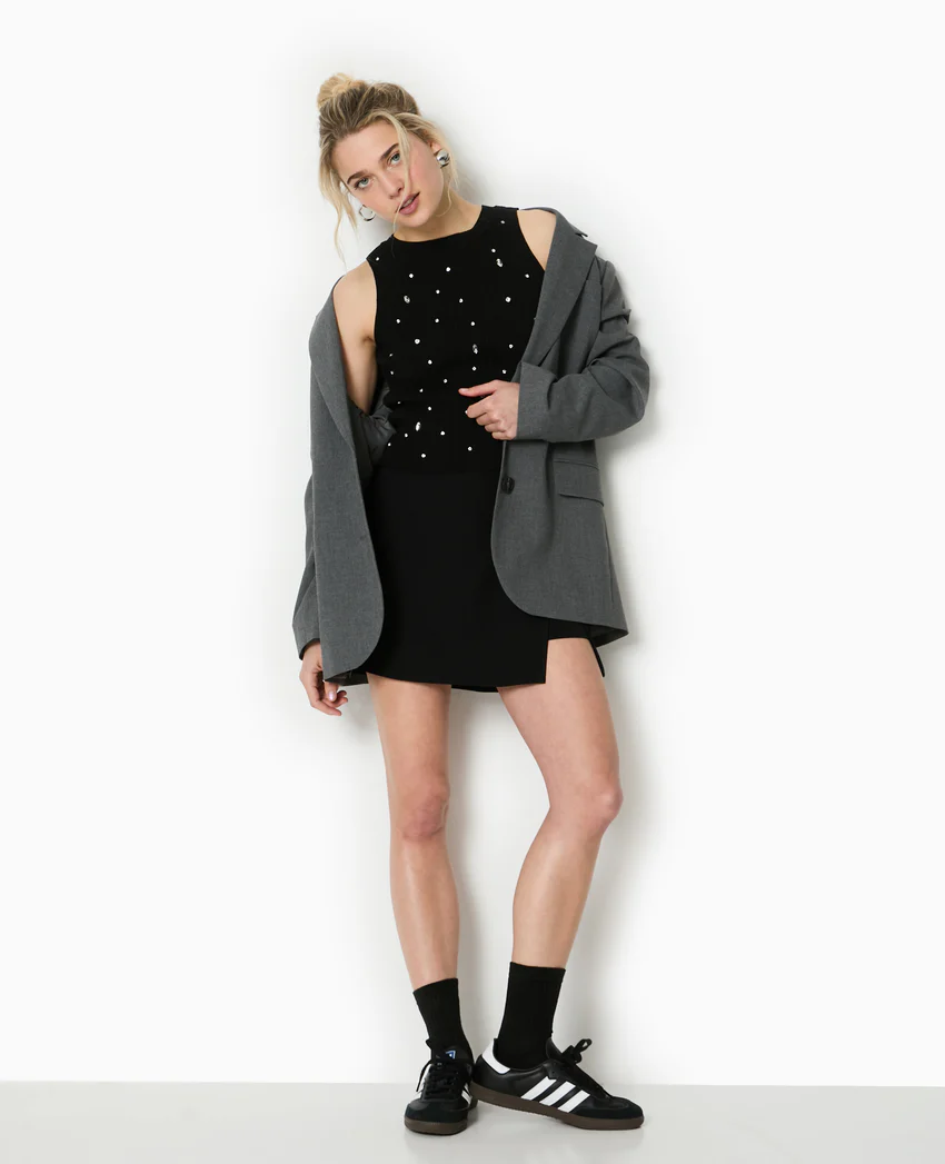 Pimkie Top sans manches en maille avec strass