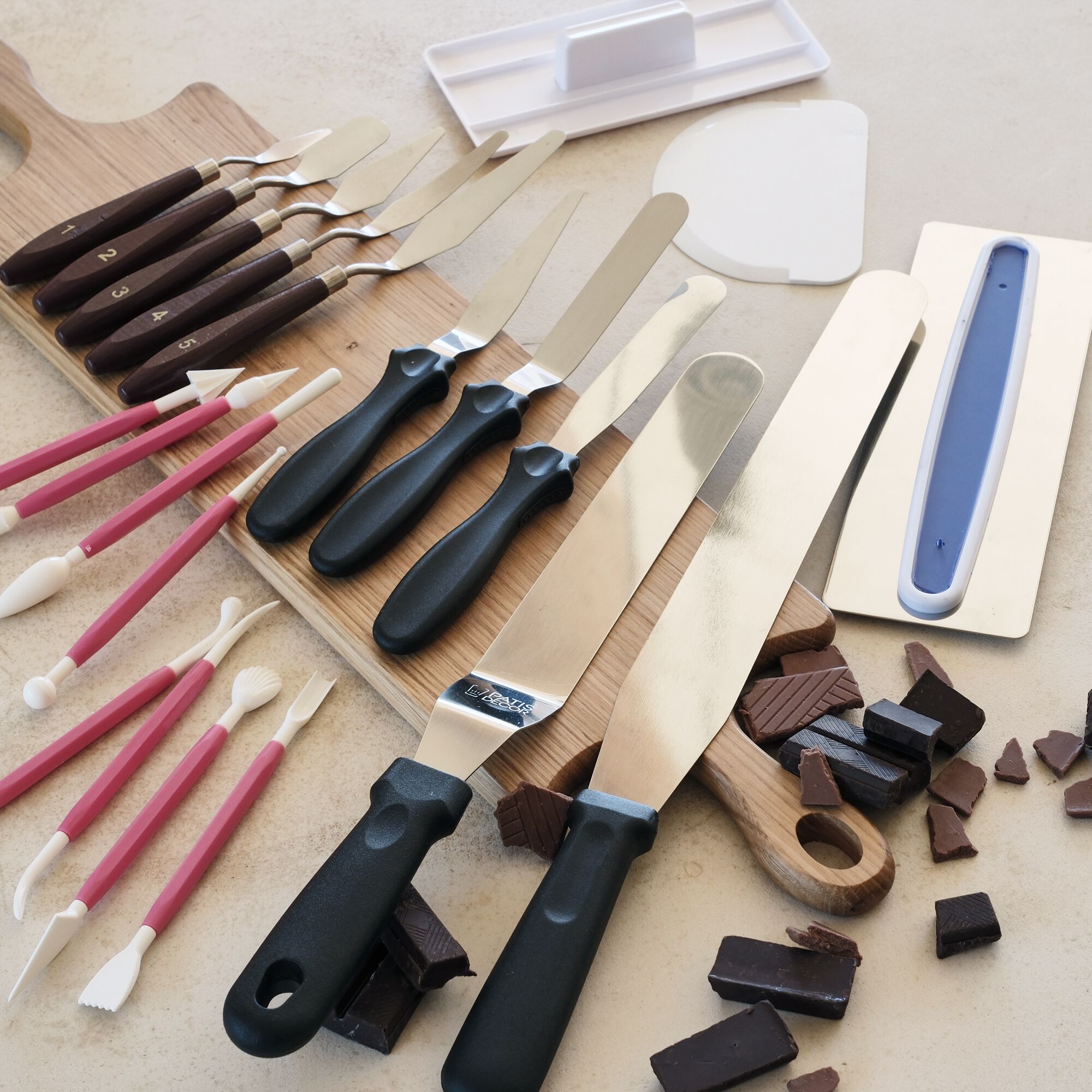 PATISDECOR - Spatule coudée en inox L25cm - argenté