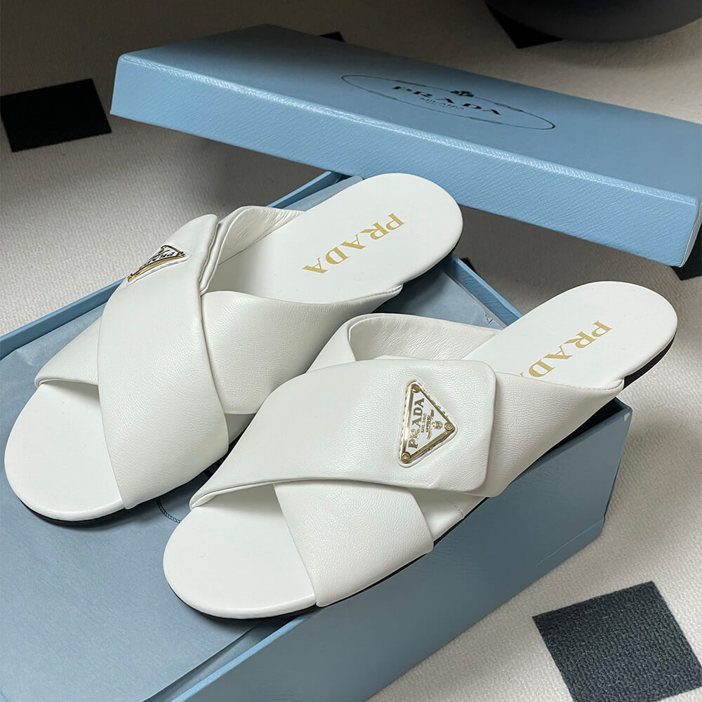 Prada Padded nappa leather slides - Top Club