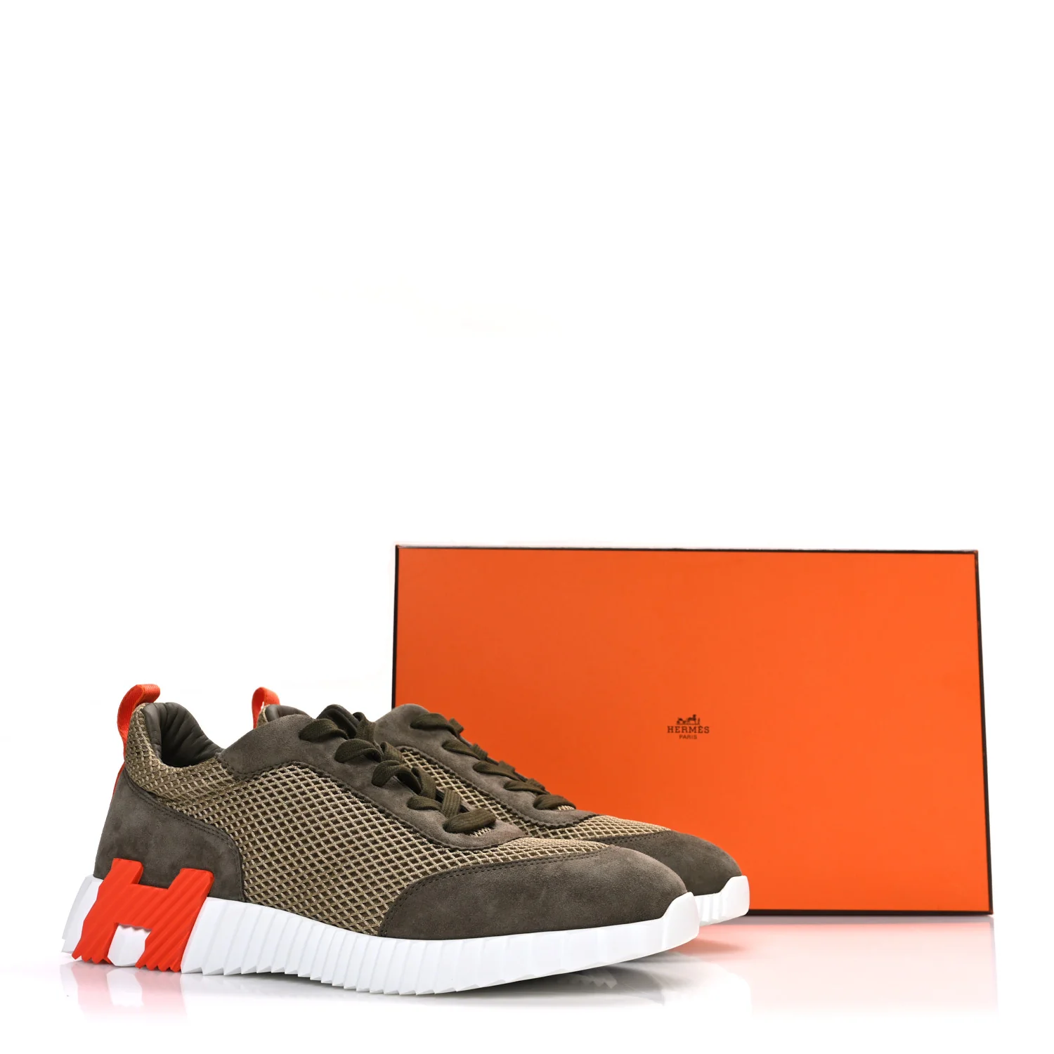 Air Mesh Suede Goatskin Mens Bouncing Sneakers 42 Vert Toundra - Top Club