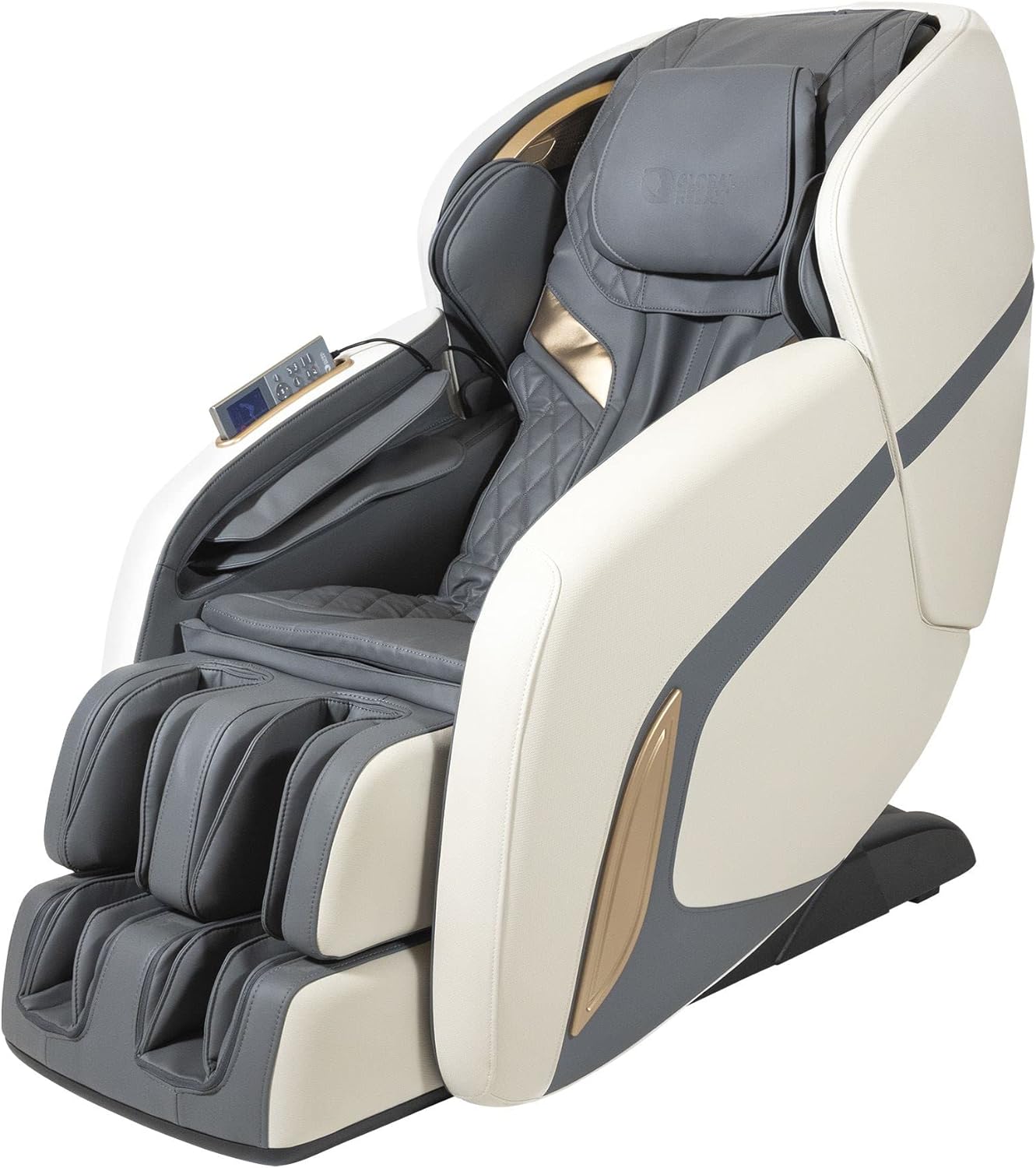GLOBAL RELAX | KENSHO Plus | Gray Blue Massage Chair | 7 Programs | Air Pressotherapy, Foot Reflexotherapy, Back Thermotherapy, Gravity and Zero Space| 3D Surround Sound | Bluetooth