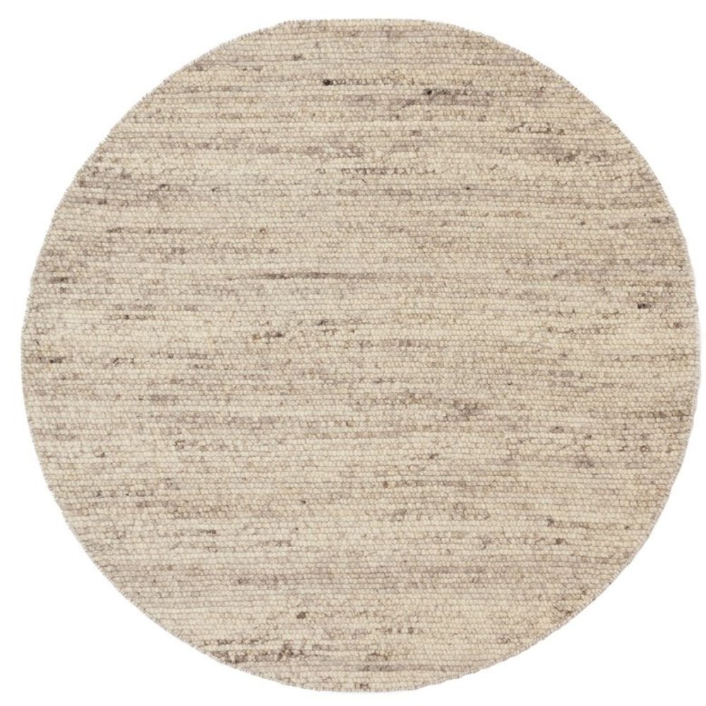 Vloerkleed Sten brown Ø200 cm