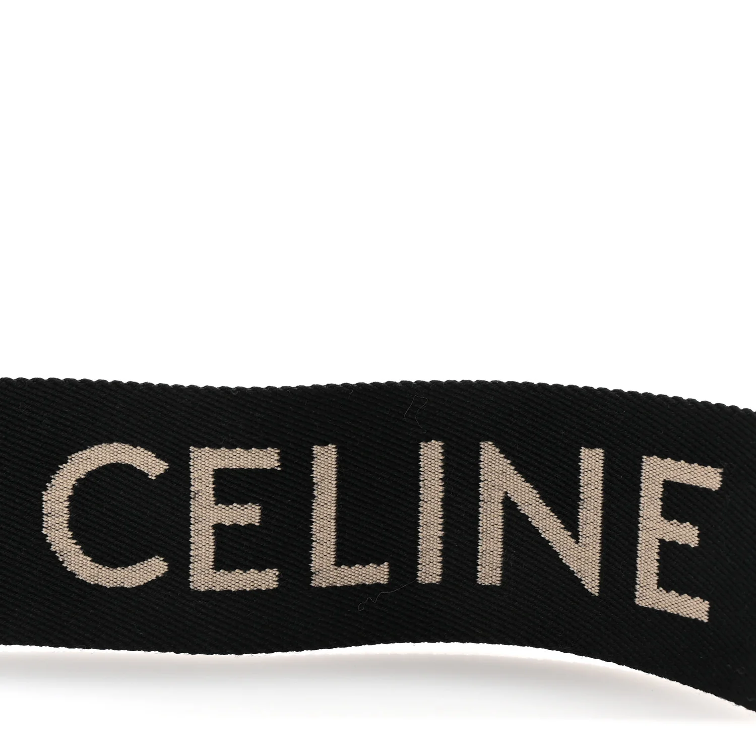 Jacquard Wool Logo Short Strap Black Beige - Top Club