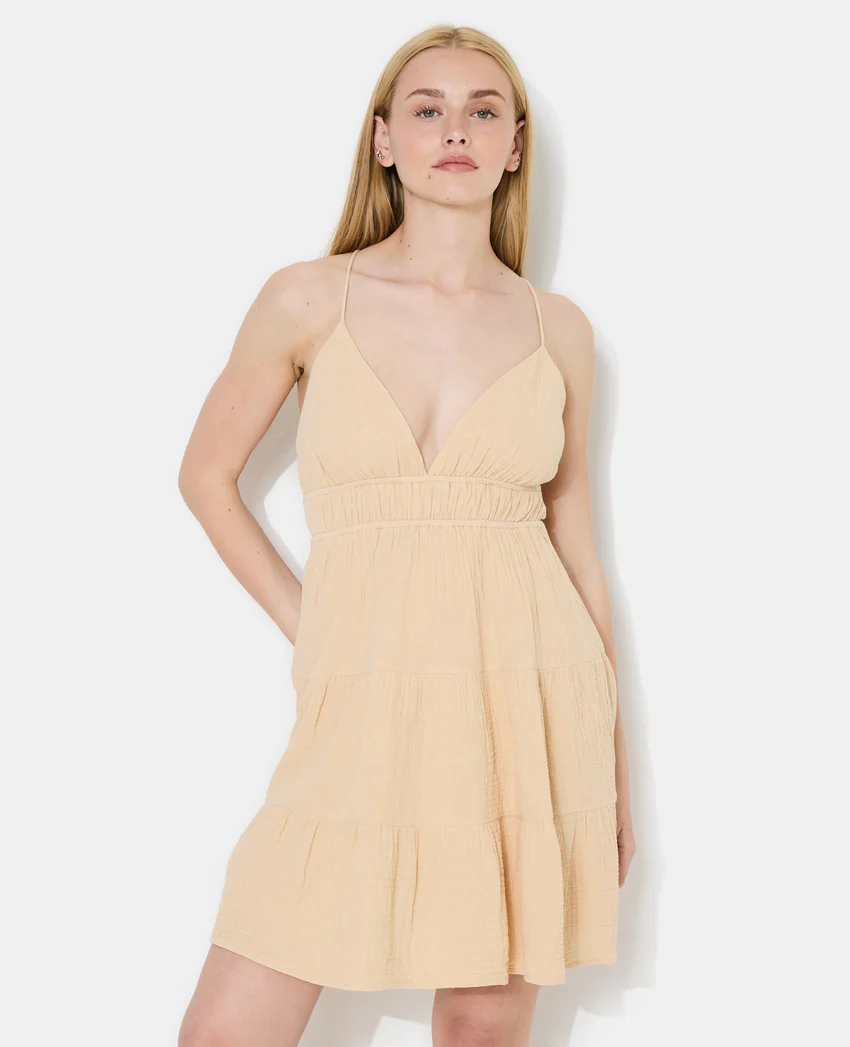 Pimkie Robe courte dos-nu en gaze de coton
