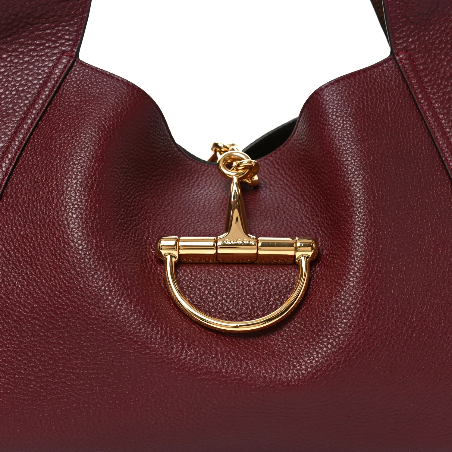 Grained Calfskin Softbit Maxi Shoulder Bag Rosso - Top Club
