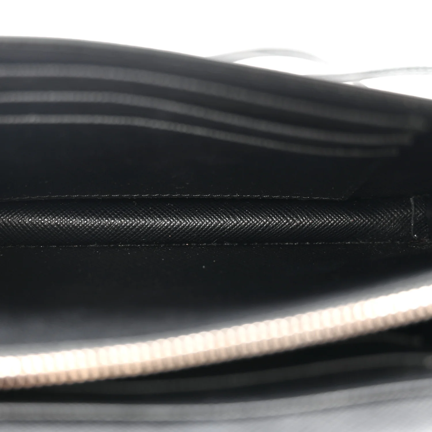 Saffiano Metal Flap Wallet With Strap Black - Top Club