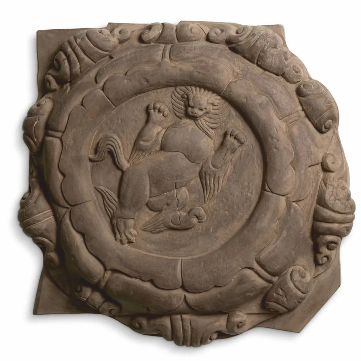 Luxury Baroque wall relief set lions brown 55 cm - Baroque wall decoration