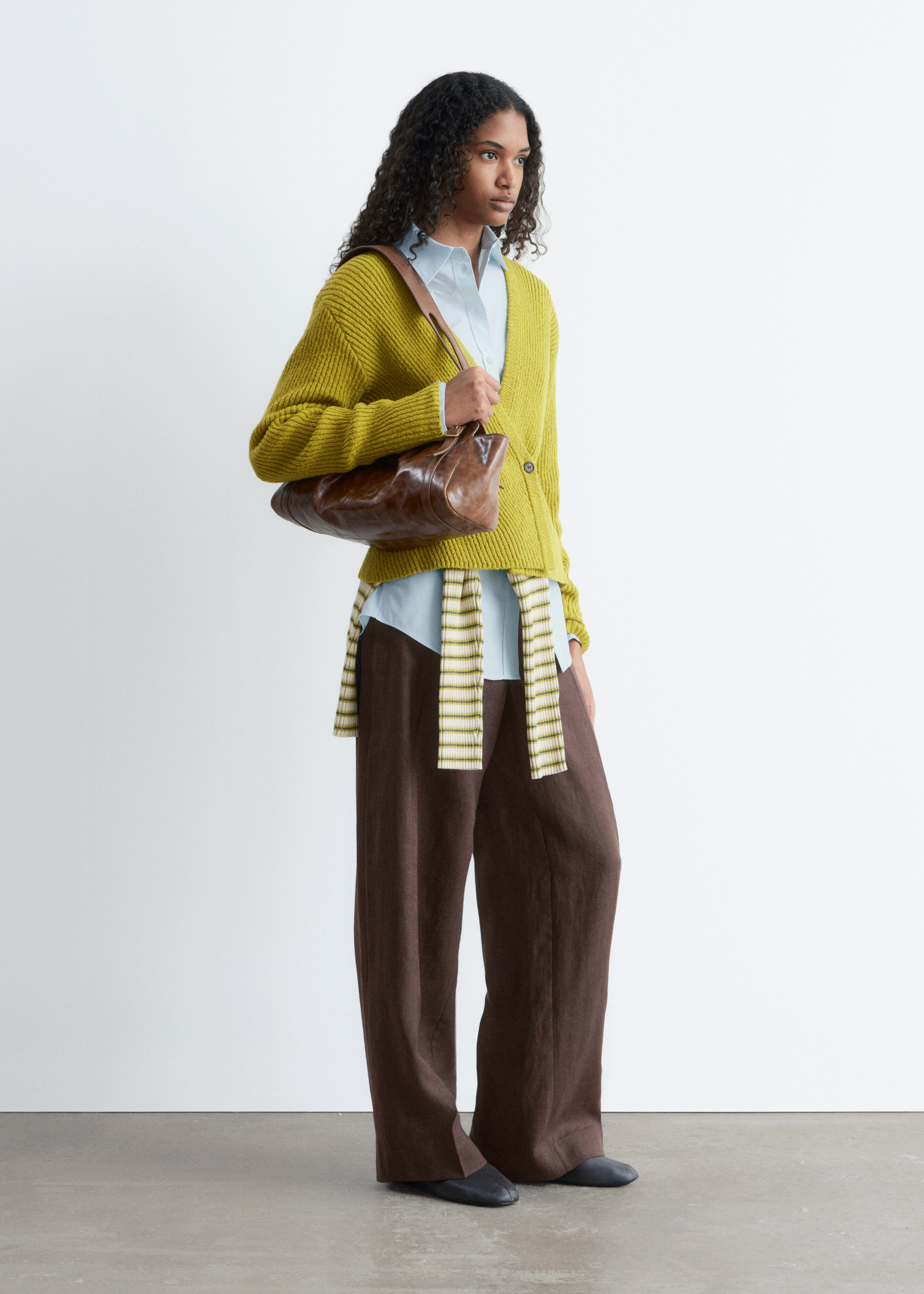 & Other Stories RIBBED CARDIGAN