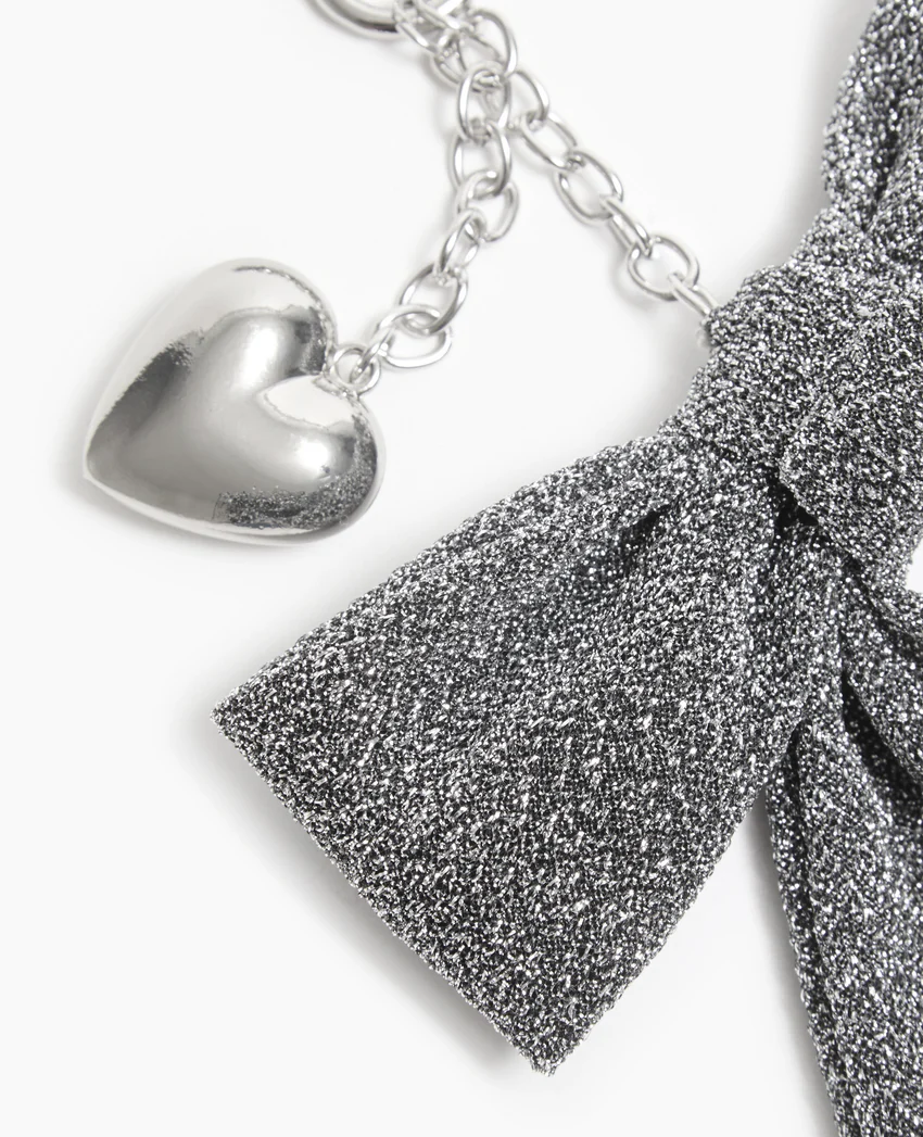 Pimkie Déco de sac nœud silver et cœur
