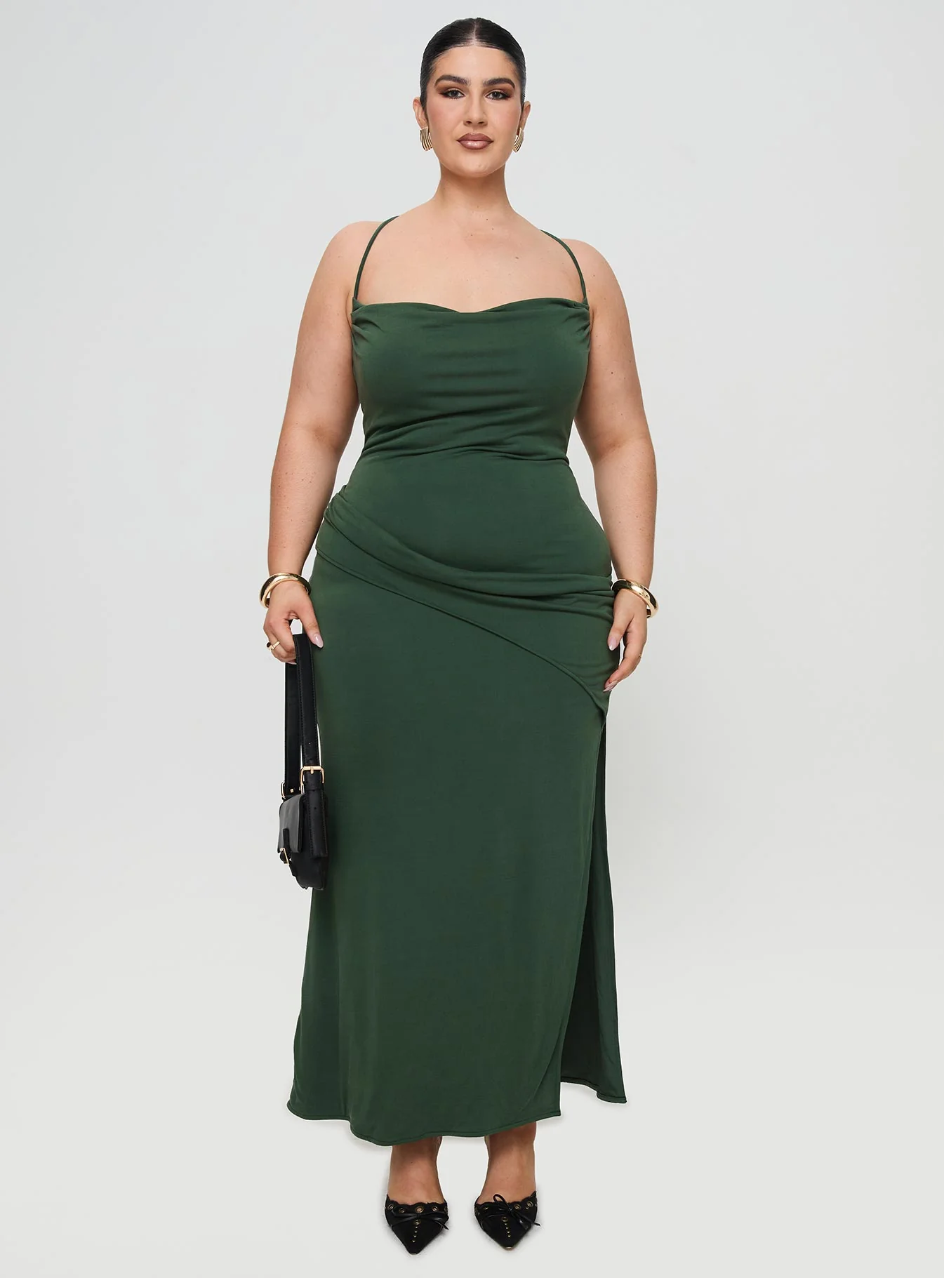 Marchesi Maxi Dress Green Curve