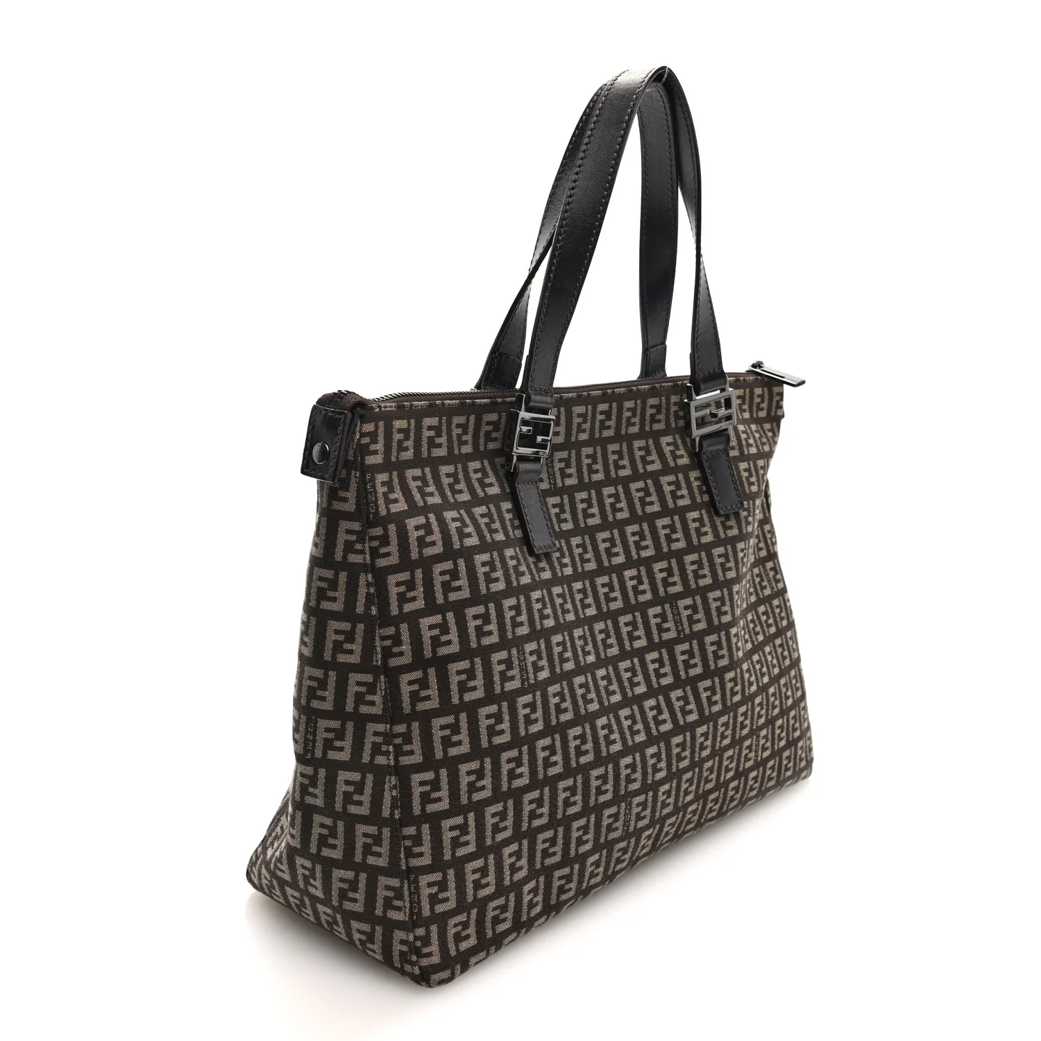 Zucchino Vitello Roll Tote Tobacco - Top Club