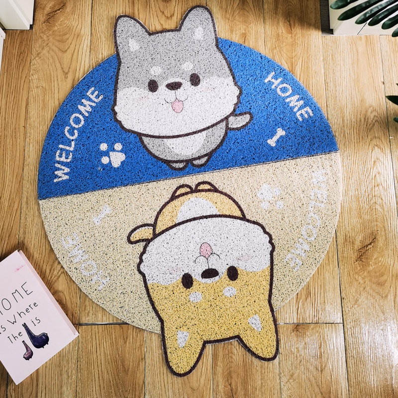 Door mat in use