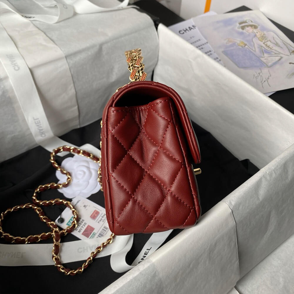 CHANEL Mini Flap Bag with Top Handle - Top Club